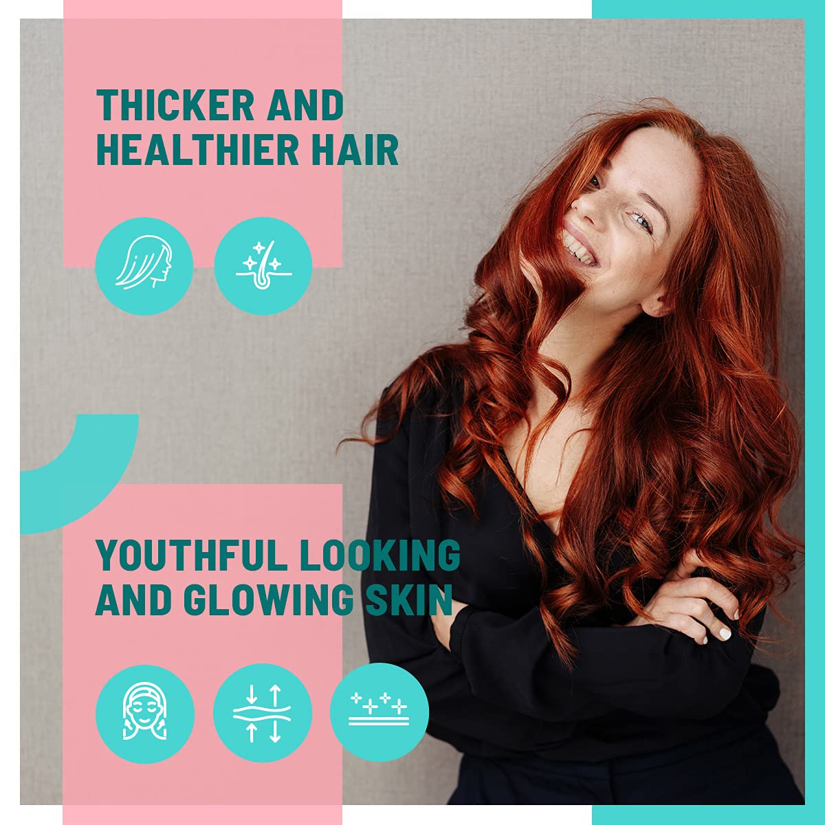 Advanced Collagen Generator with Vitamin C, BIOSIL Supplement for Women - Supports Healthy Hair