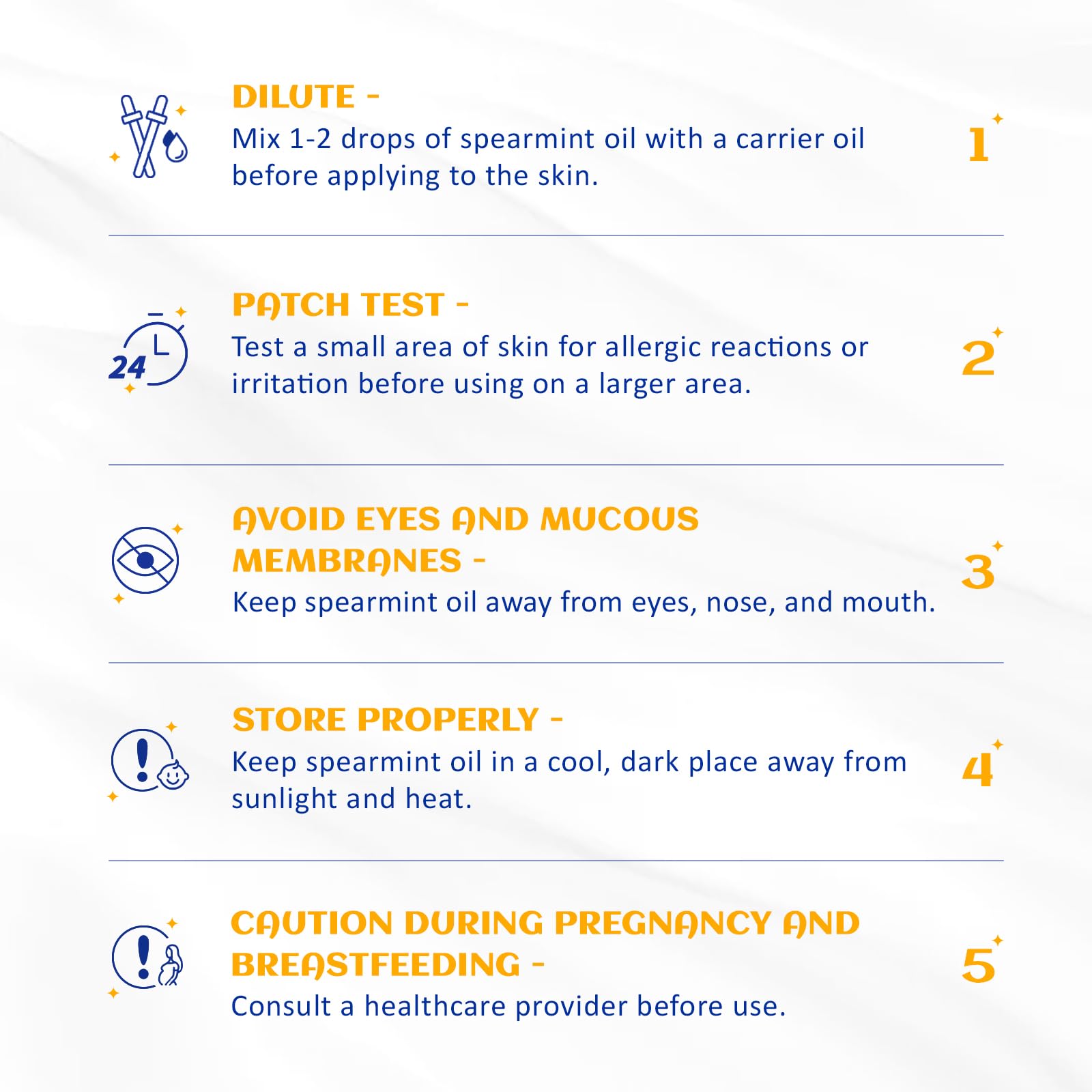 HIQILI 100ML Spearmint Essential Oil for Skin Care -100% Pure Treatment Grade - 3.38 Fl Oz.