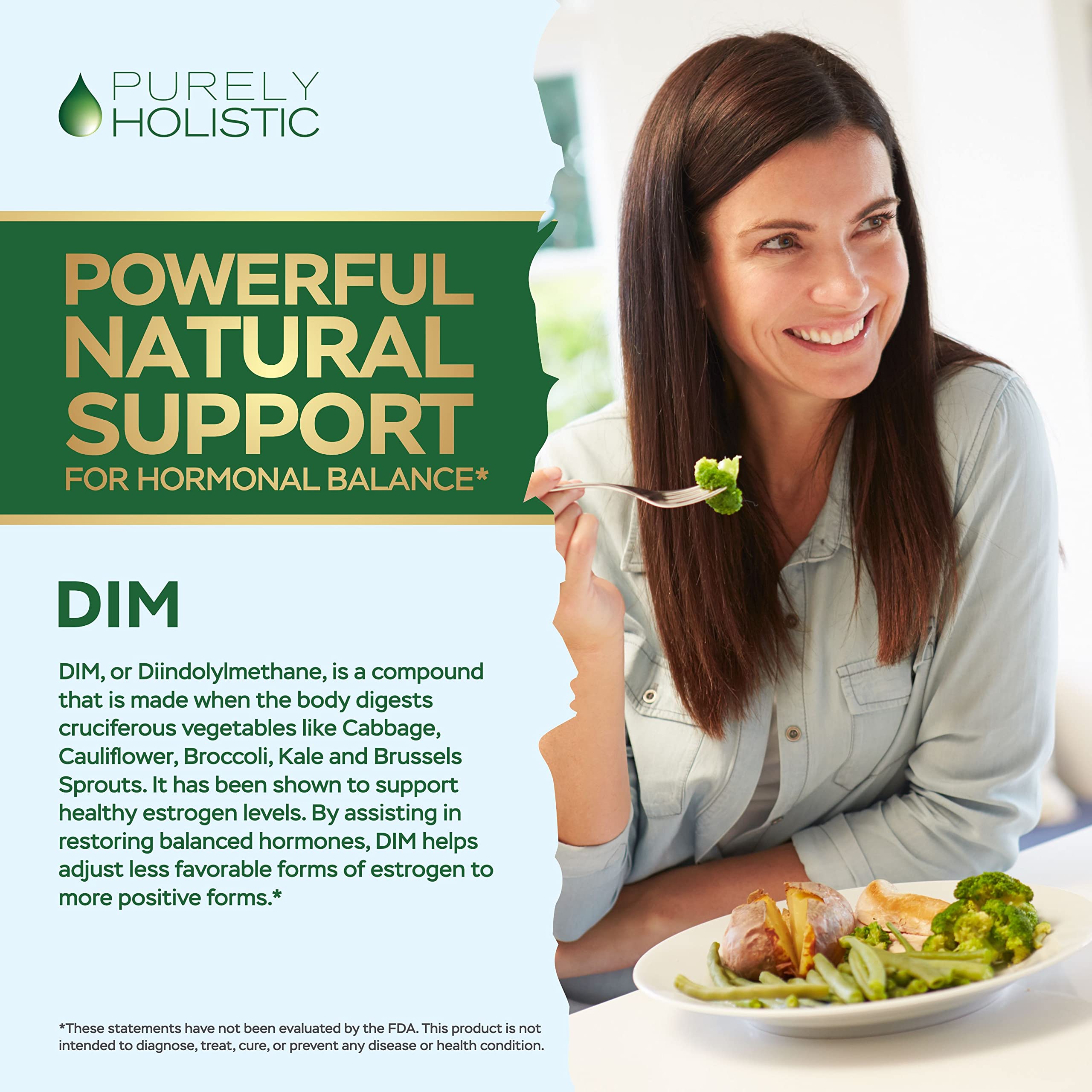 DIM Supplement 400mg Plus Bioperine - 150 Vegan Capsules - 5 Month Supply - Hormone Balance