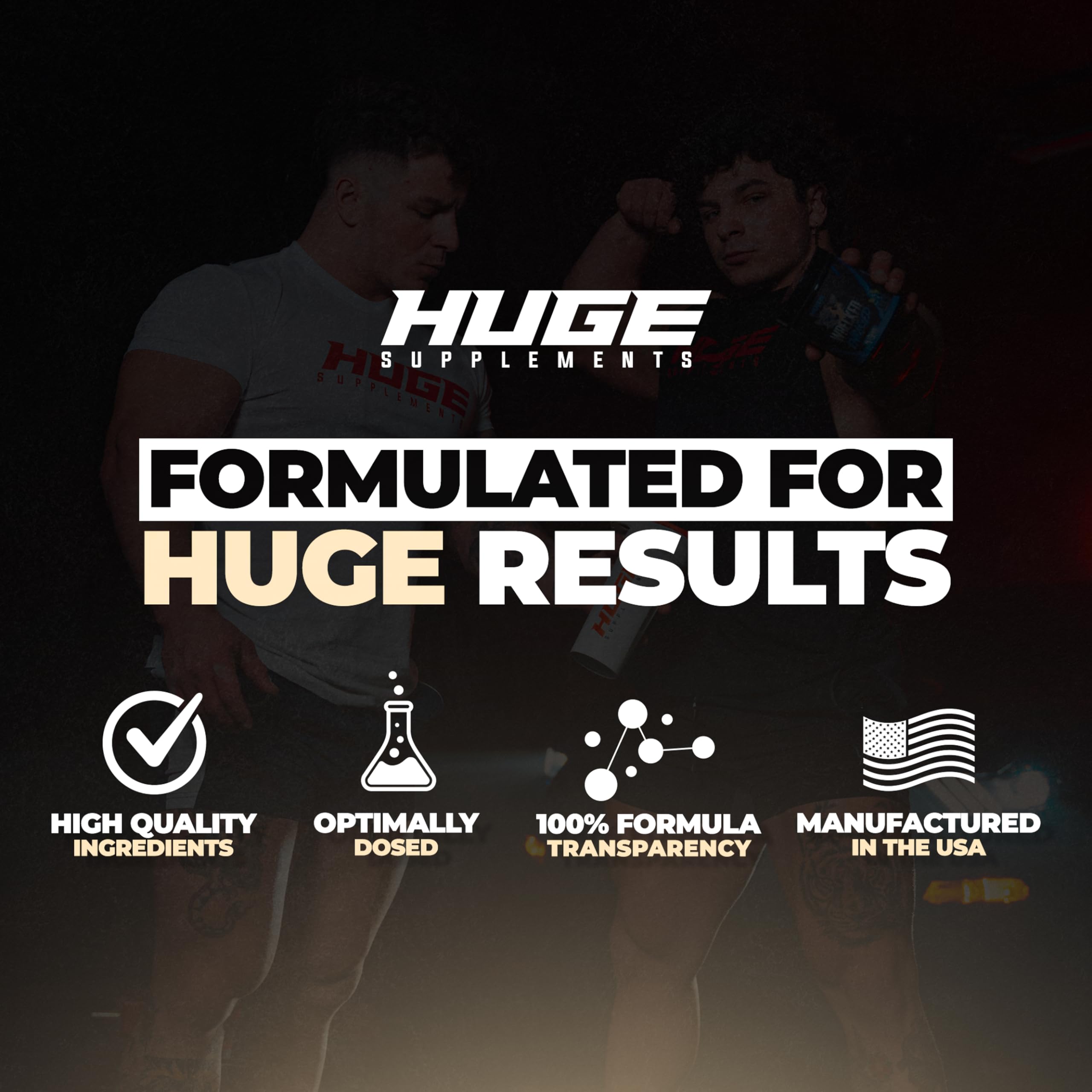Huge Supplements Whey Protein Concentrate Powder, 25g Protein Per Serving, 5g BCAA