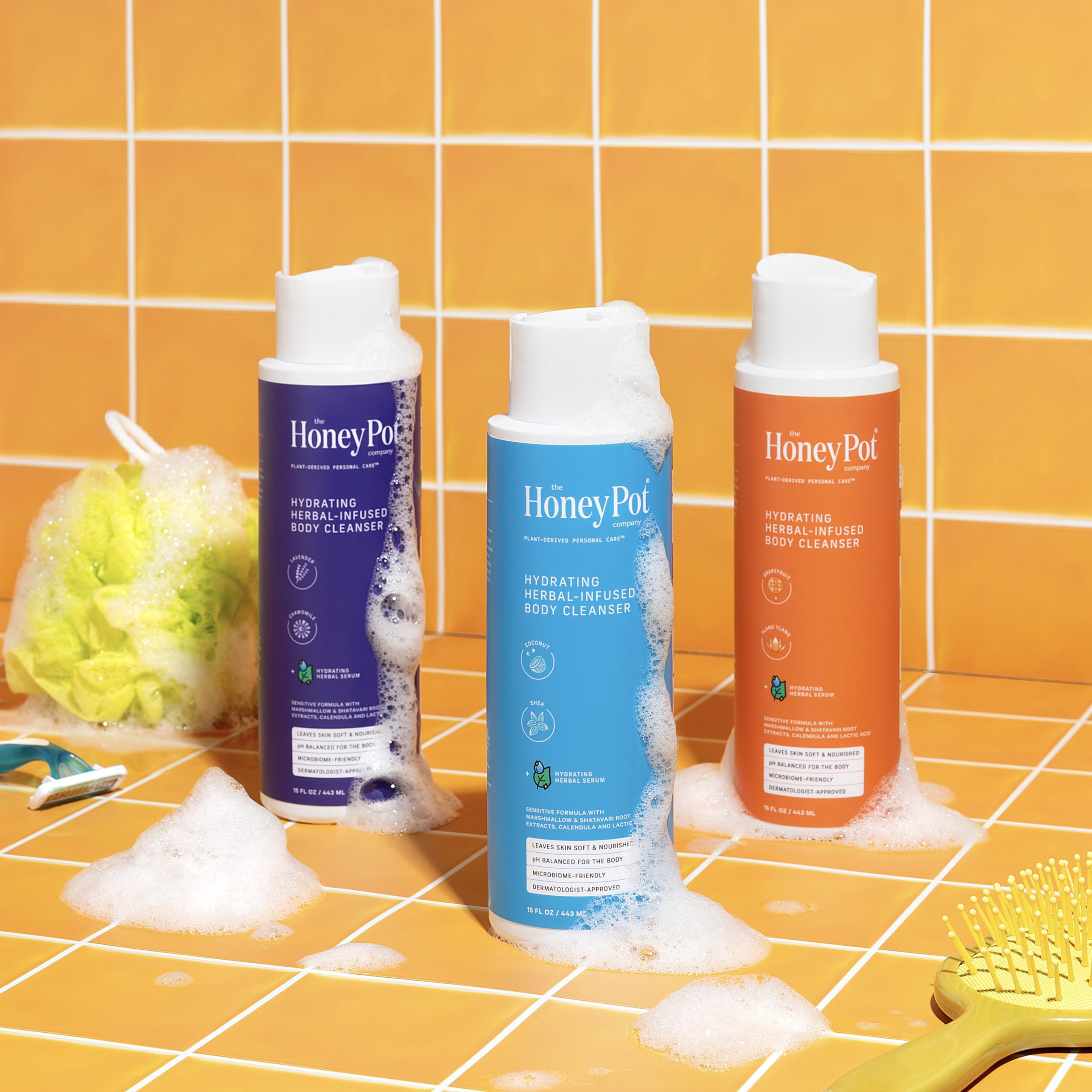 The Honey Pot Company - Body Wash for Women - Coconut Shea Hydrating Body Cleanser