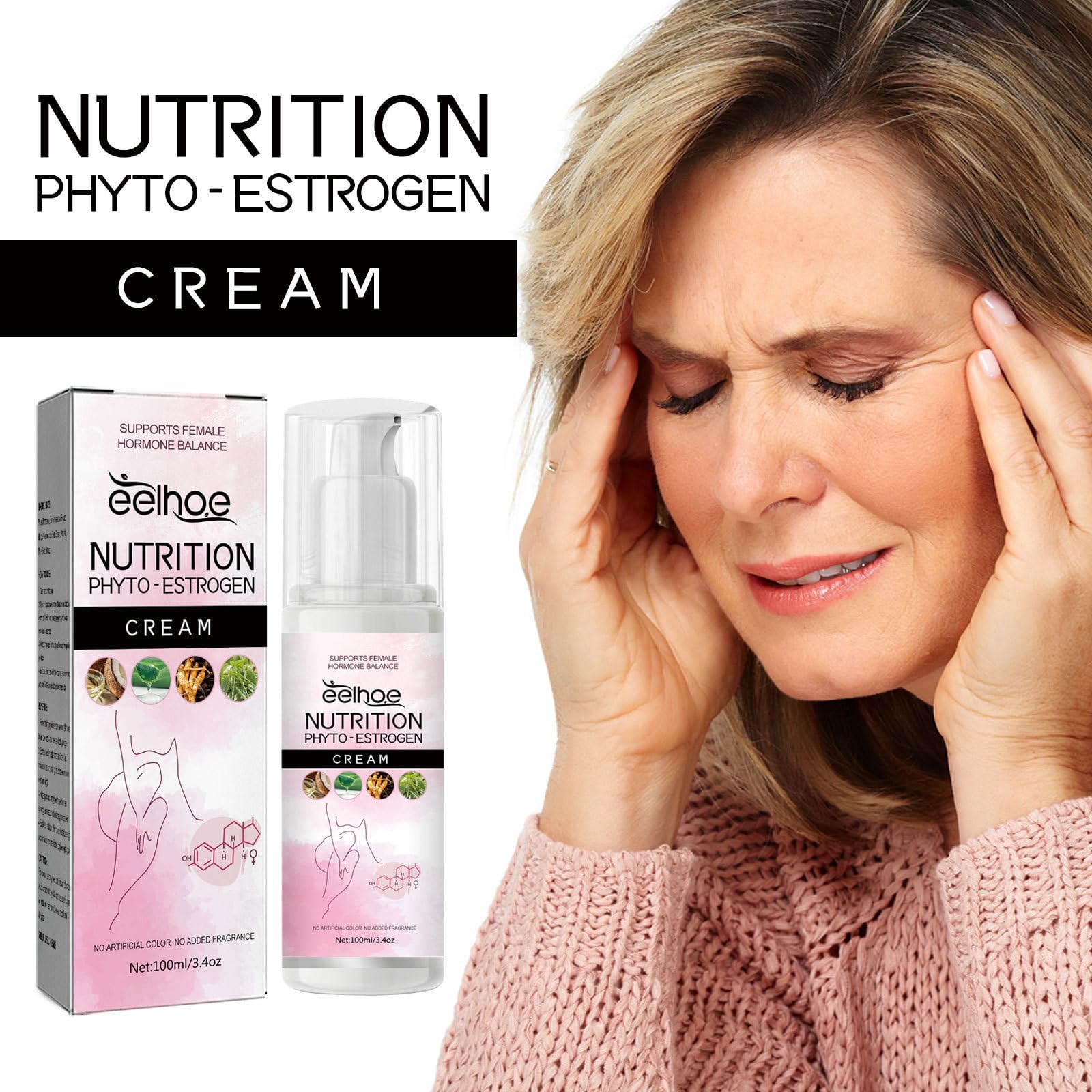 Relief from Mood Swings, Female Menopause, Physical and Mental Fatigue, Restorative Cream