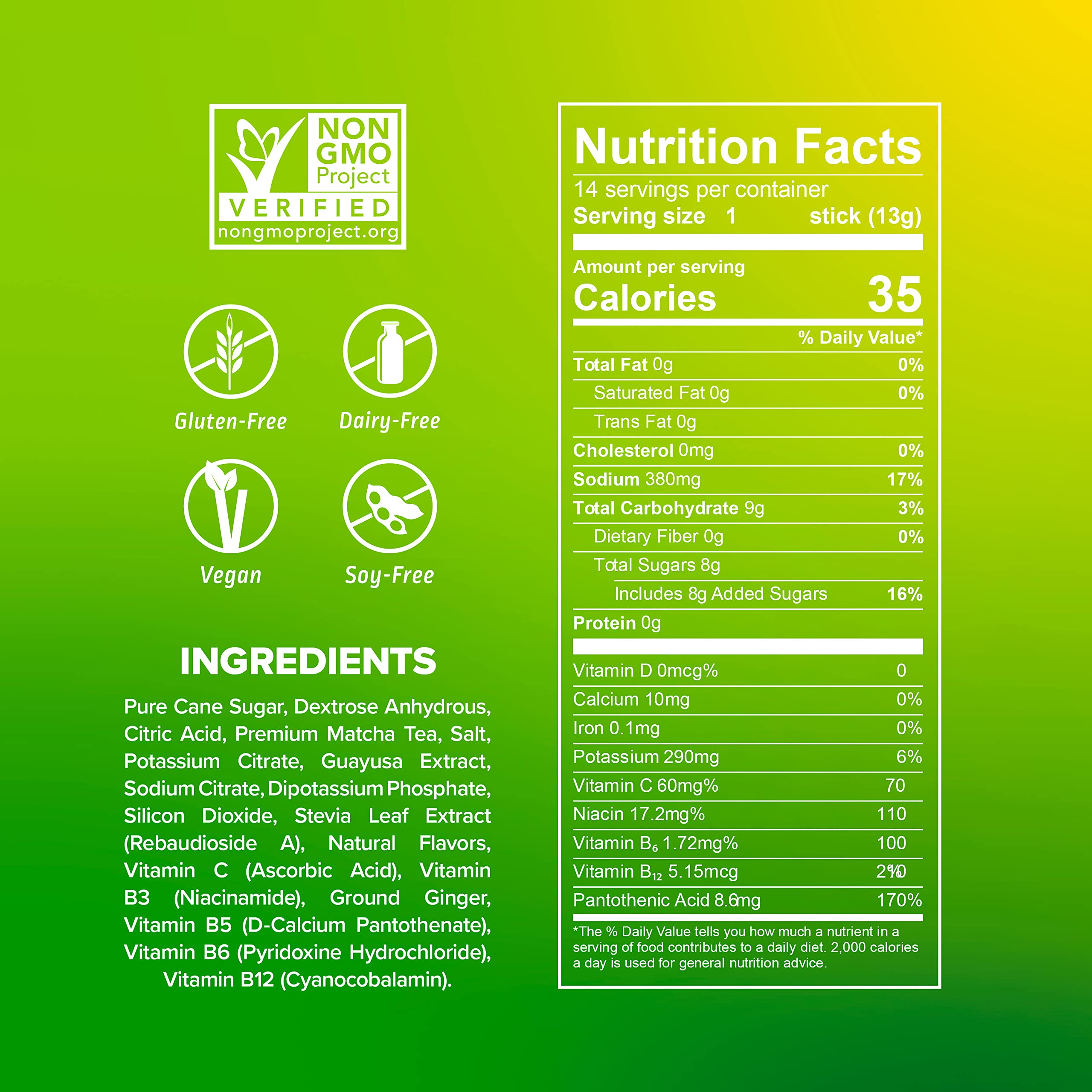 Liquid I.V. Hydration + Energy Multiplier - Lemon Ginger - Hydration Powder Packets