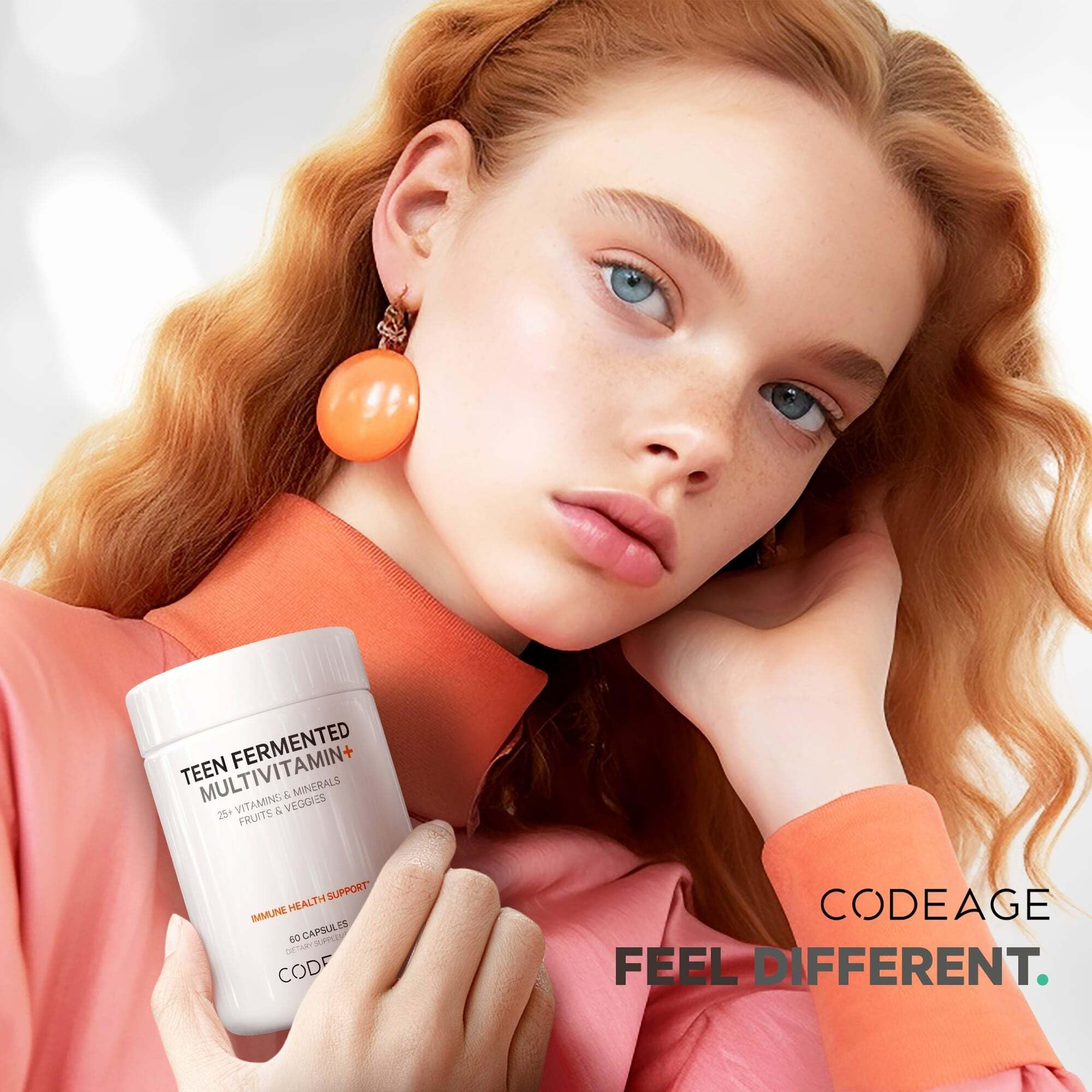 Codeage Teen’s Daily Multivitamin Supplement, 25+ Vitamins & Minerals for Teenage Boys & Girls