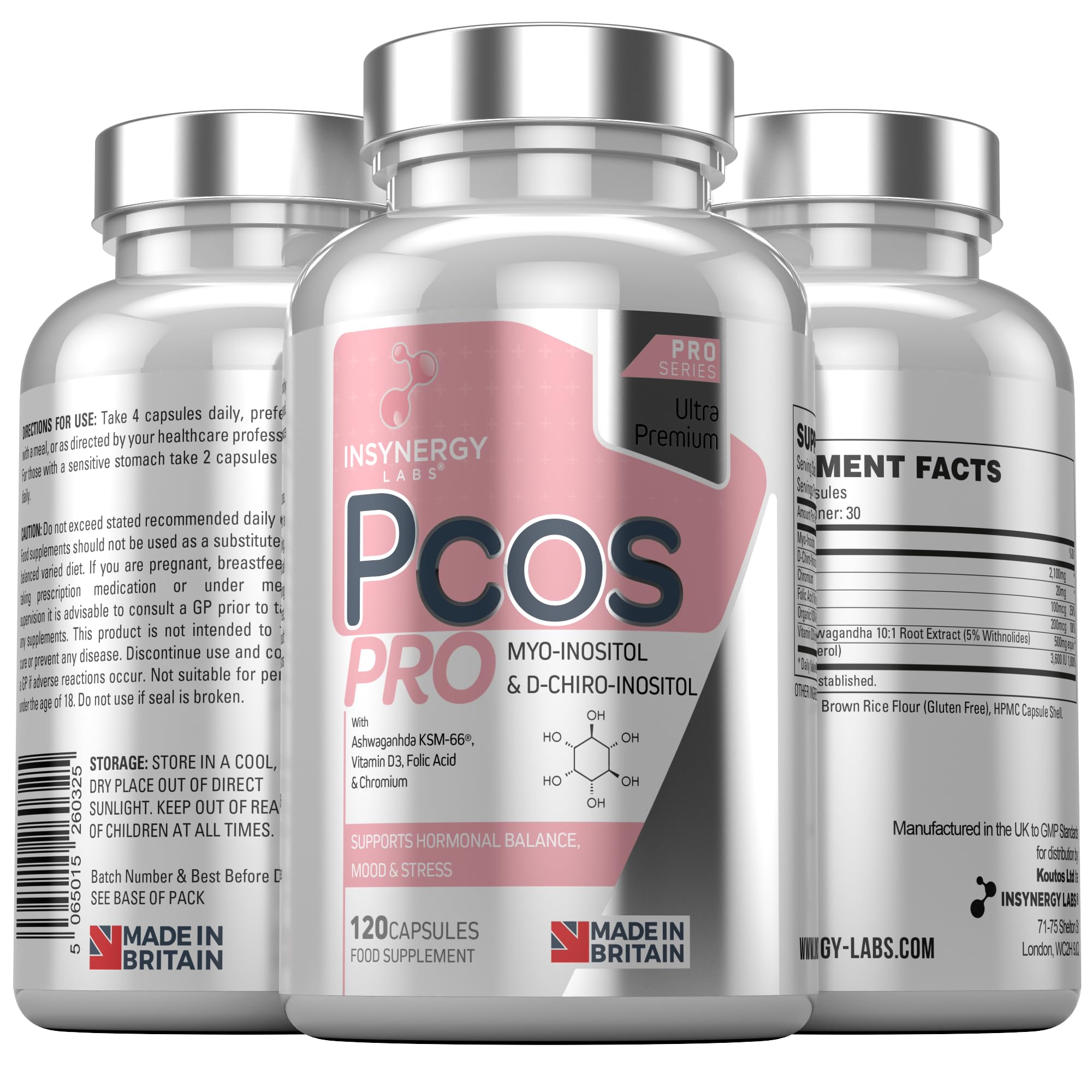 PCOS Pro - Ultra Premium Inositol PCOS Supplement (4X Extra Ingredients) Myo Inositol