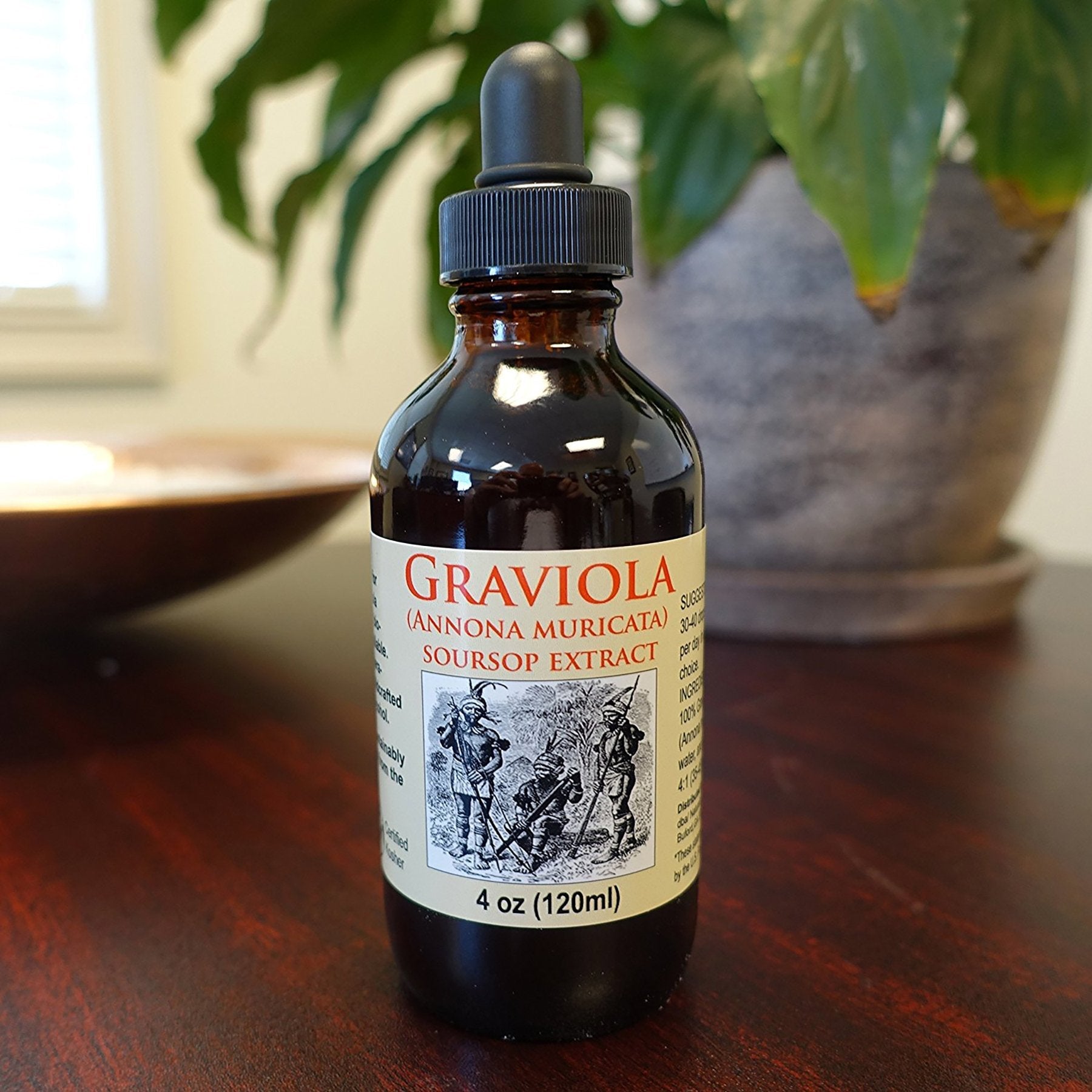 Organic Graviola Liquid Soursop Extract 4 oz Wildcrafted Tincture