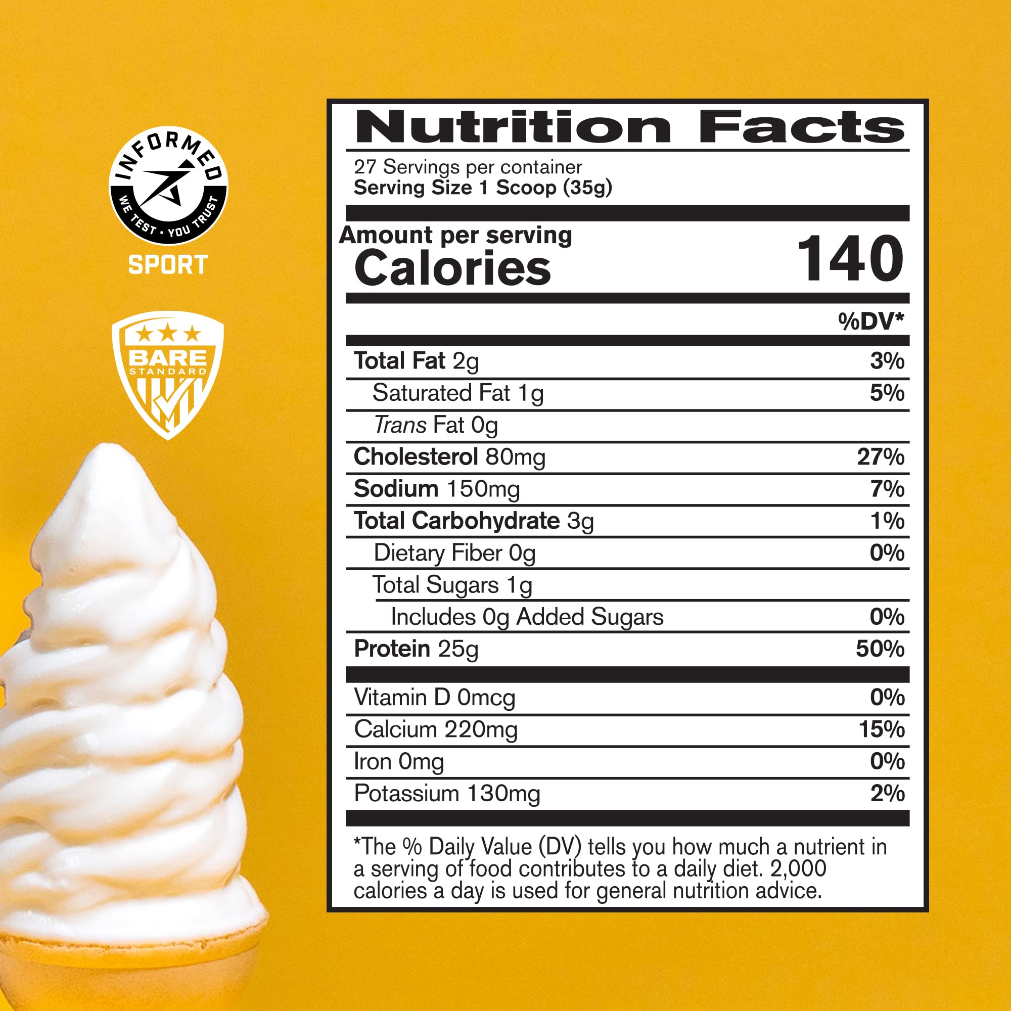 BARE PERFORMANCE NUTRITION, BPN Whey Protein Powder, Whey Protein Concentrate