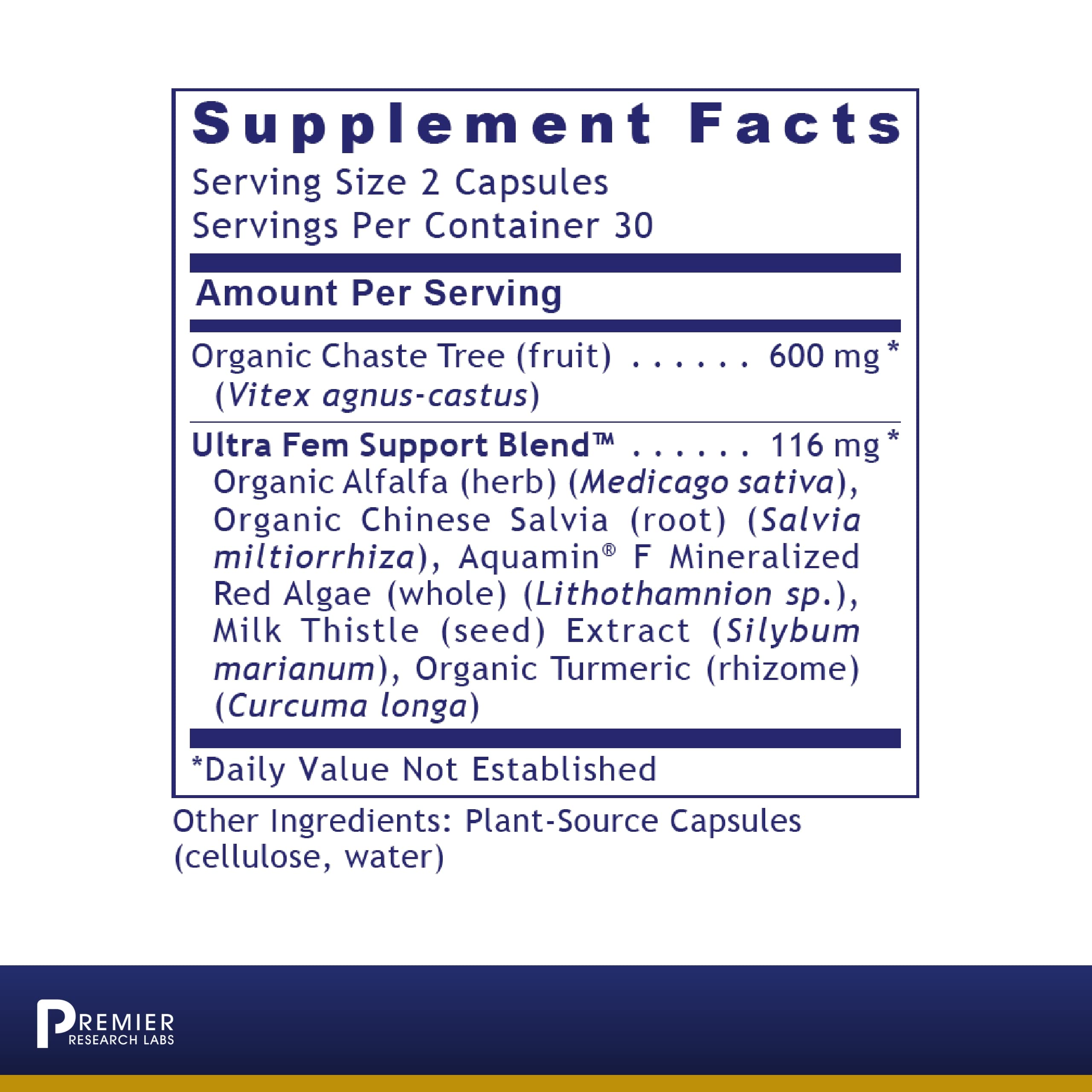 Premier Research Labs Fem Balance-FX - Supports Menstrual Cycles & Regularity - with Chaste Tree Fruit