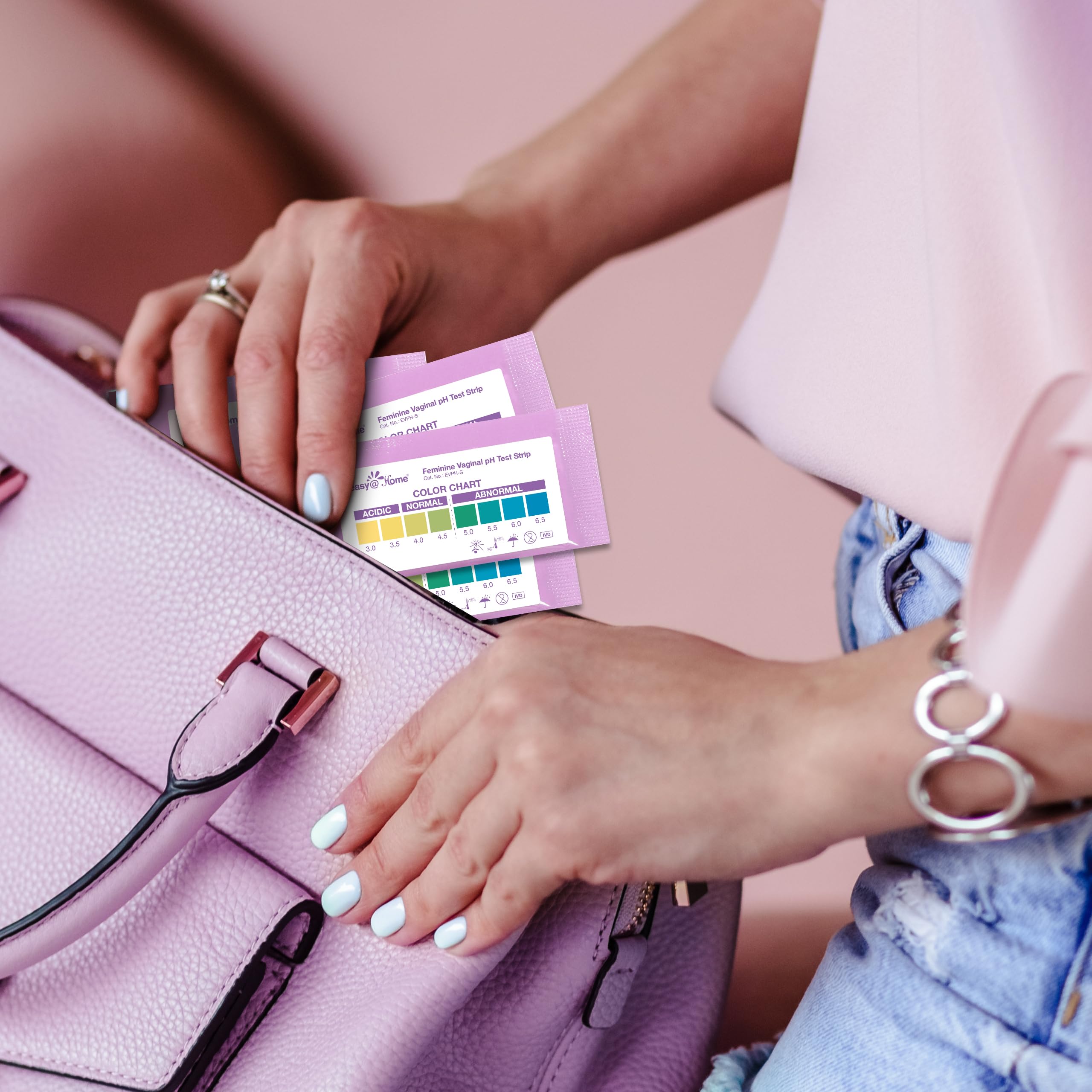 Easy@Home Vaginal pH Test -30 Strips | BV Test Kit at Home for Women | Yeast Infection Test + pH Balance