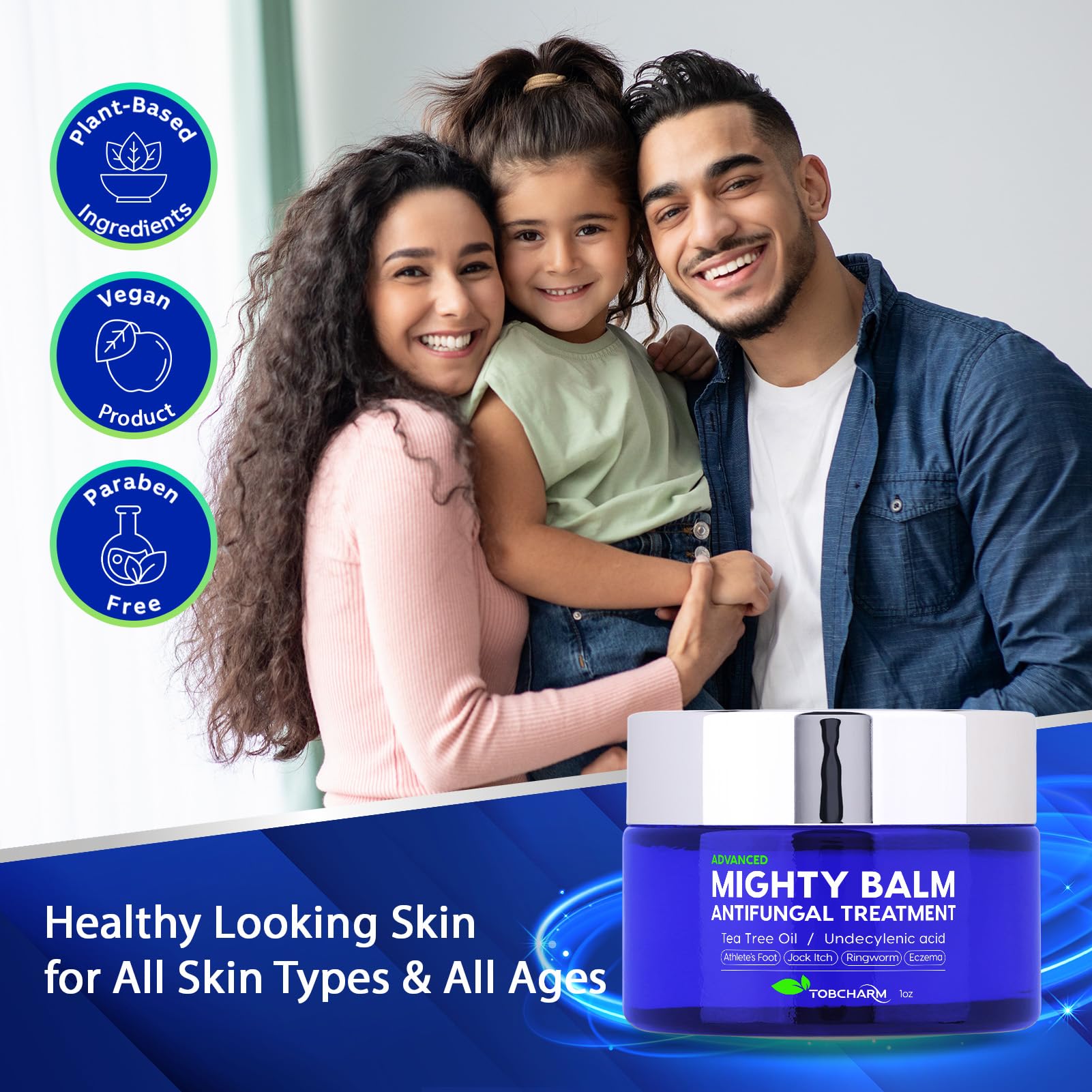 Tobcharm Antifungal Cream, Antifungal Cream for Skin, Ringworm Treatment for Humans