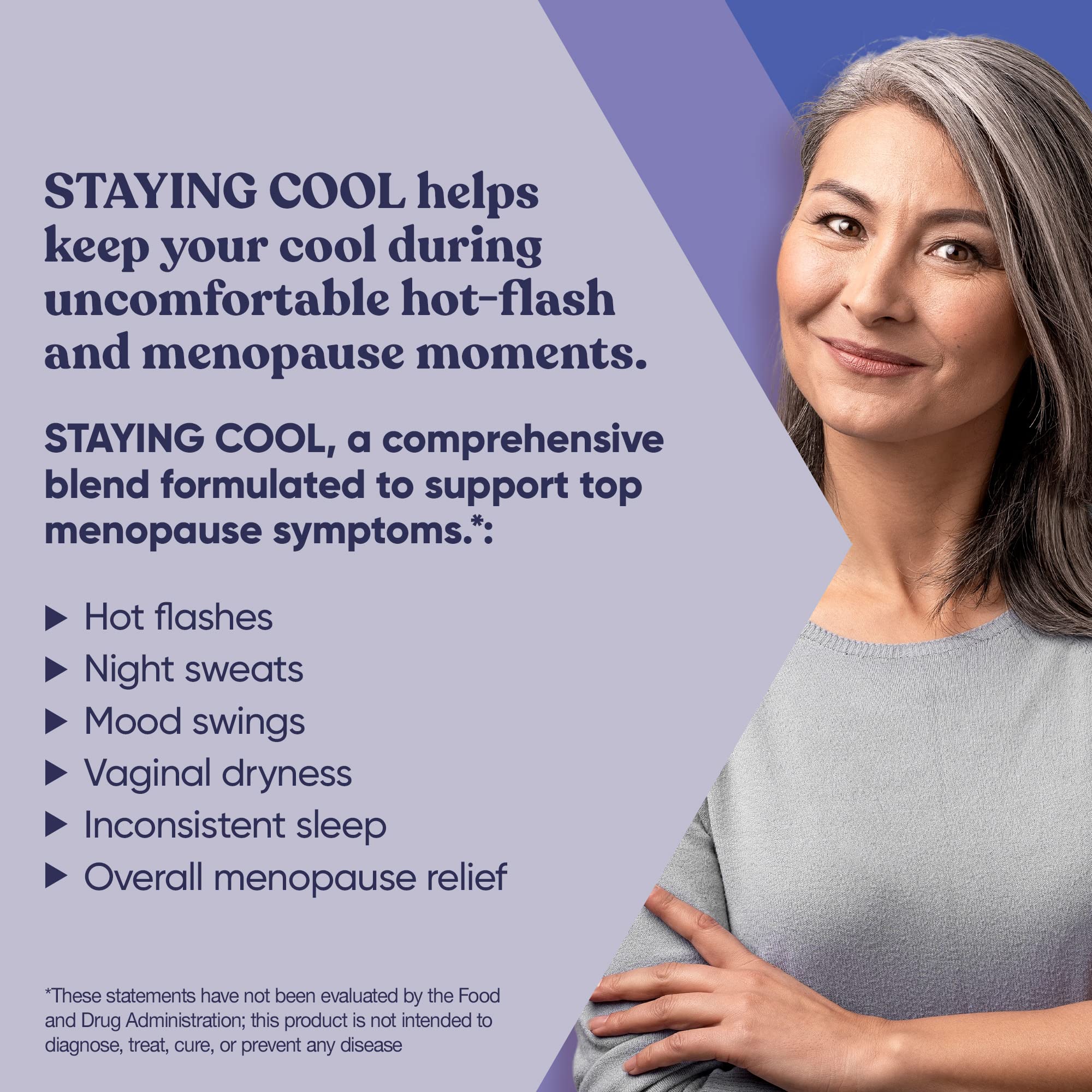 Staying Cool Menopause Supplements for Women – Hormonal Hot Flashes, Weight Support