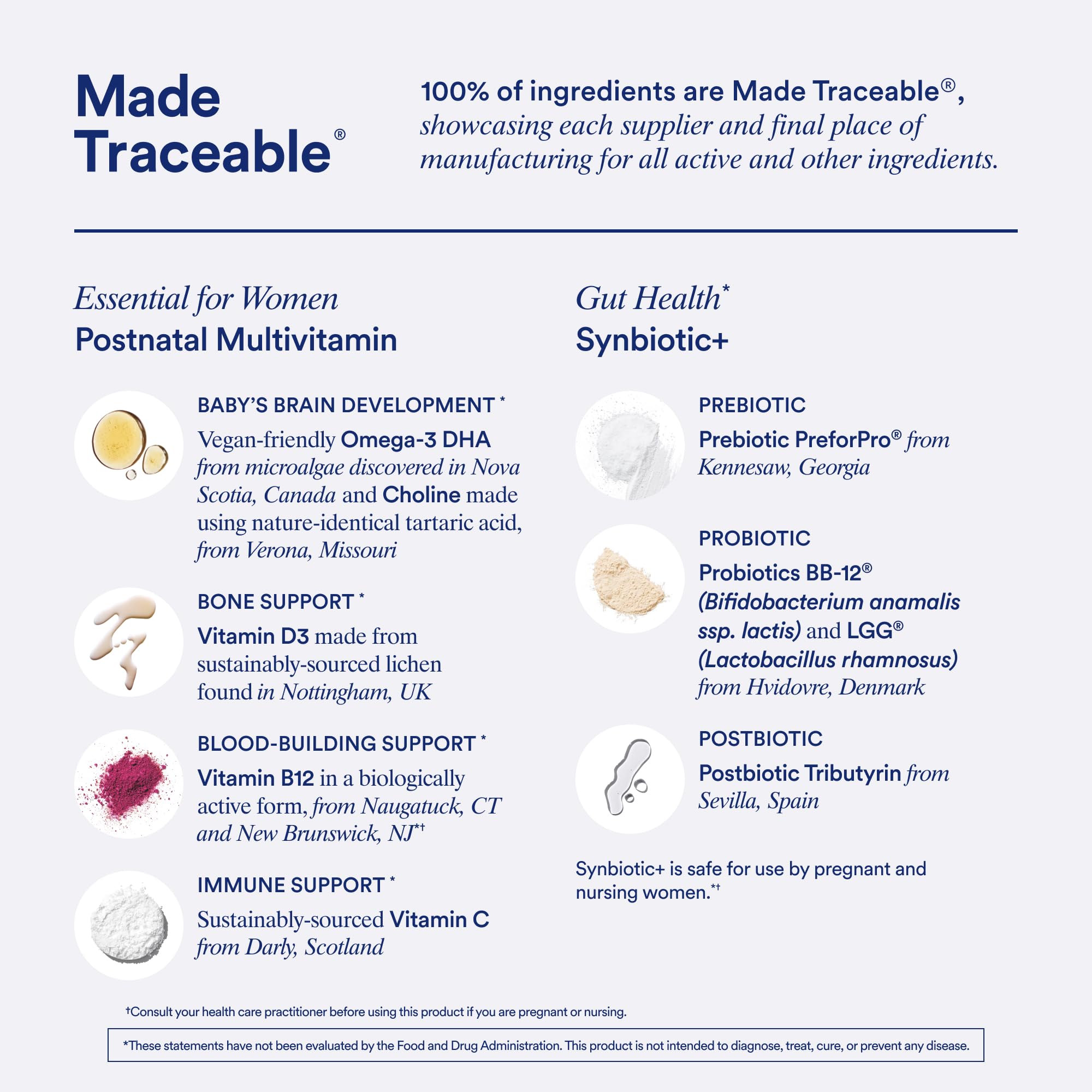 Ritual Postnatal Multivitamin and Gut Duo Supplements with Postnatal Vitamins and Synbiotic+