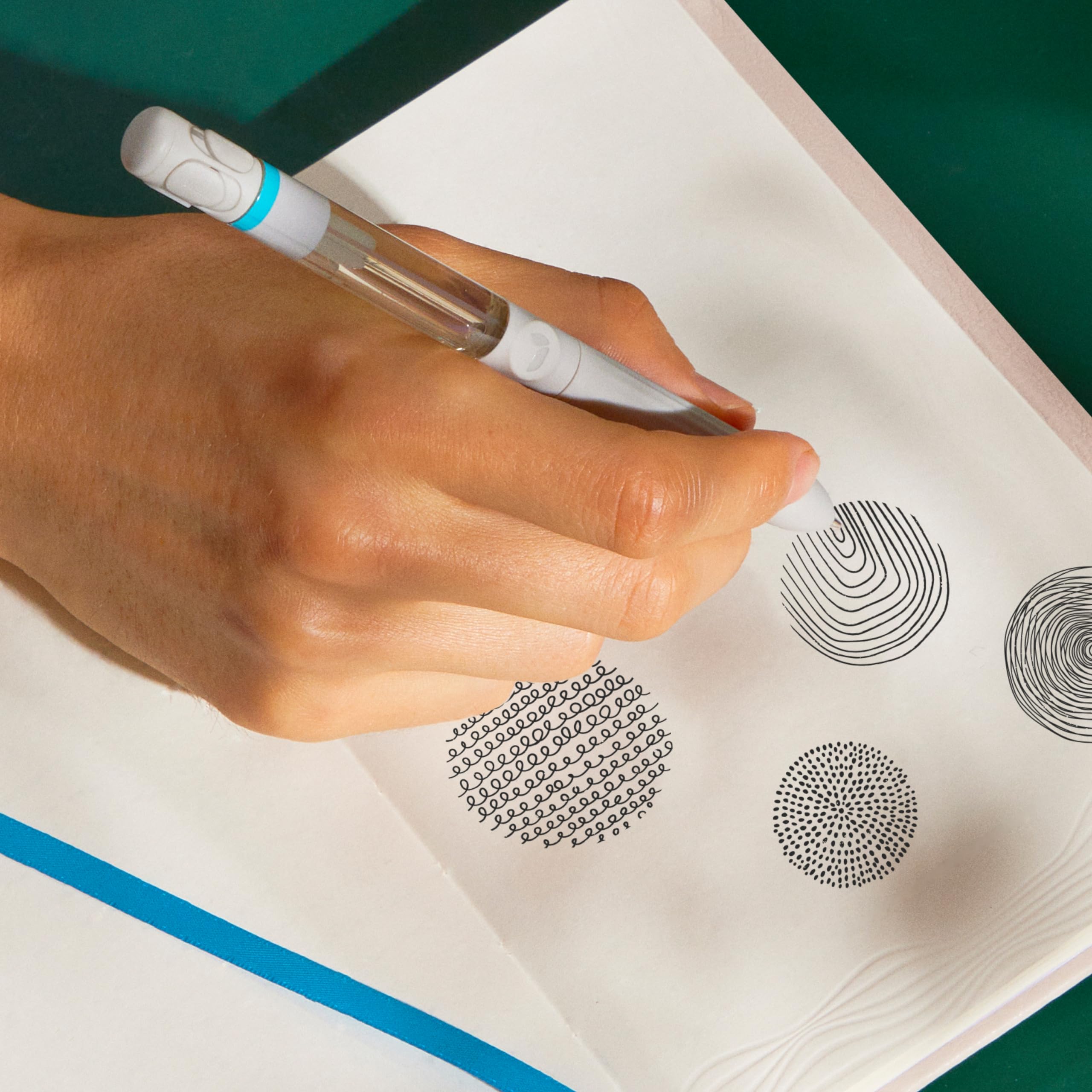 Pen Diffuser in Crisp Mountain Air Essential Oil Blends - Elegant 1.0mm Ballpoint Tip - Black Pen