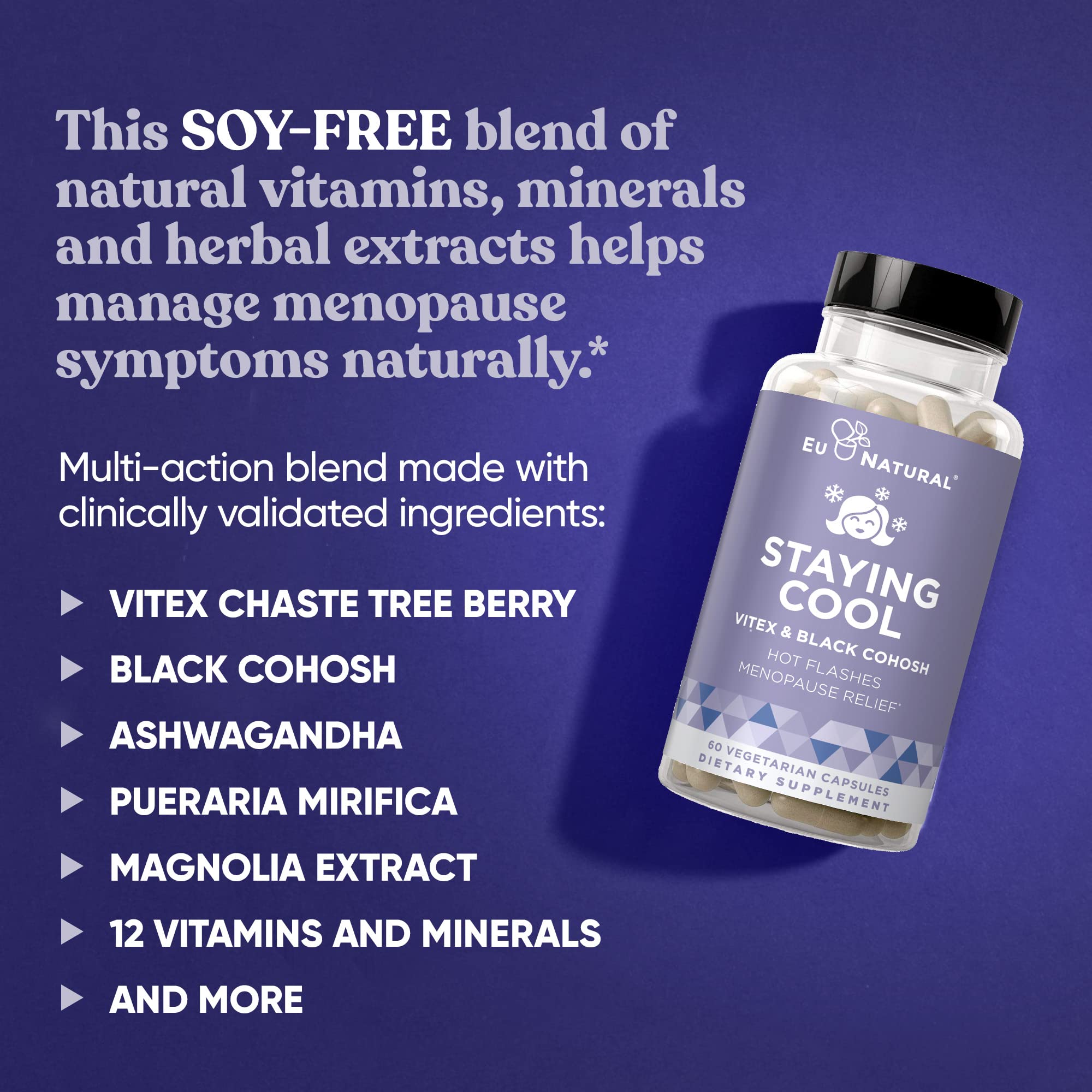 Staying Cool Menopause Supplements for Women – Hormonal Hot Flashes, Weight Support