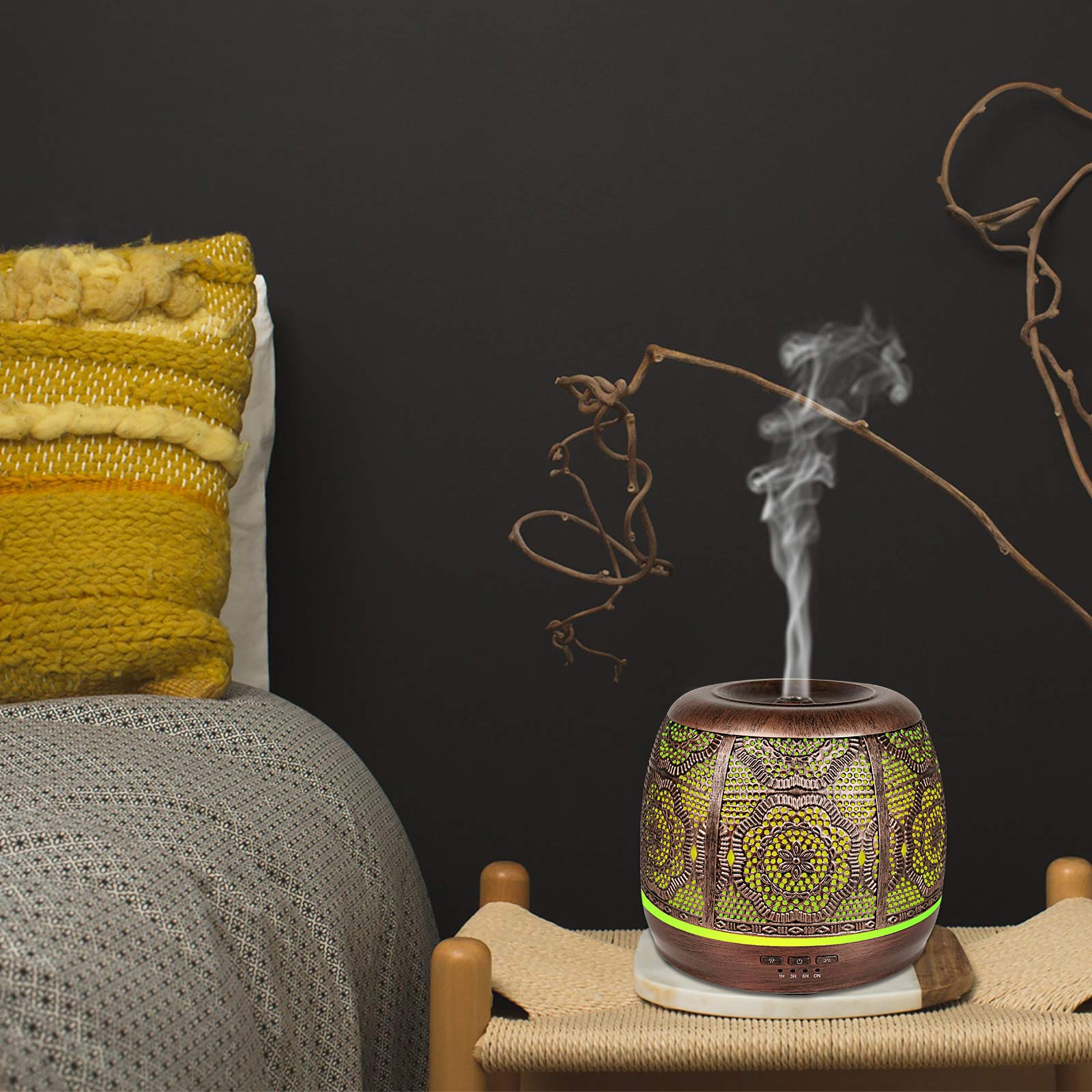 Essential Oil Diffuser, Upgraded Metal Diffusers for Essential Oils, Aromatherapy Diffuser Cool Mist