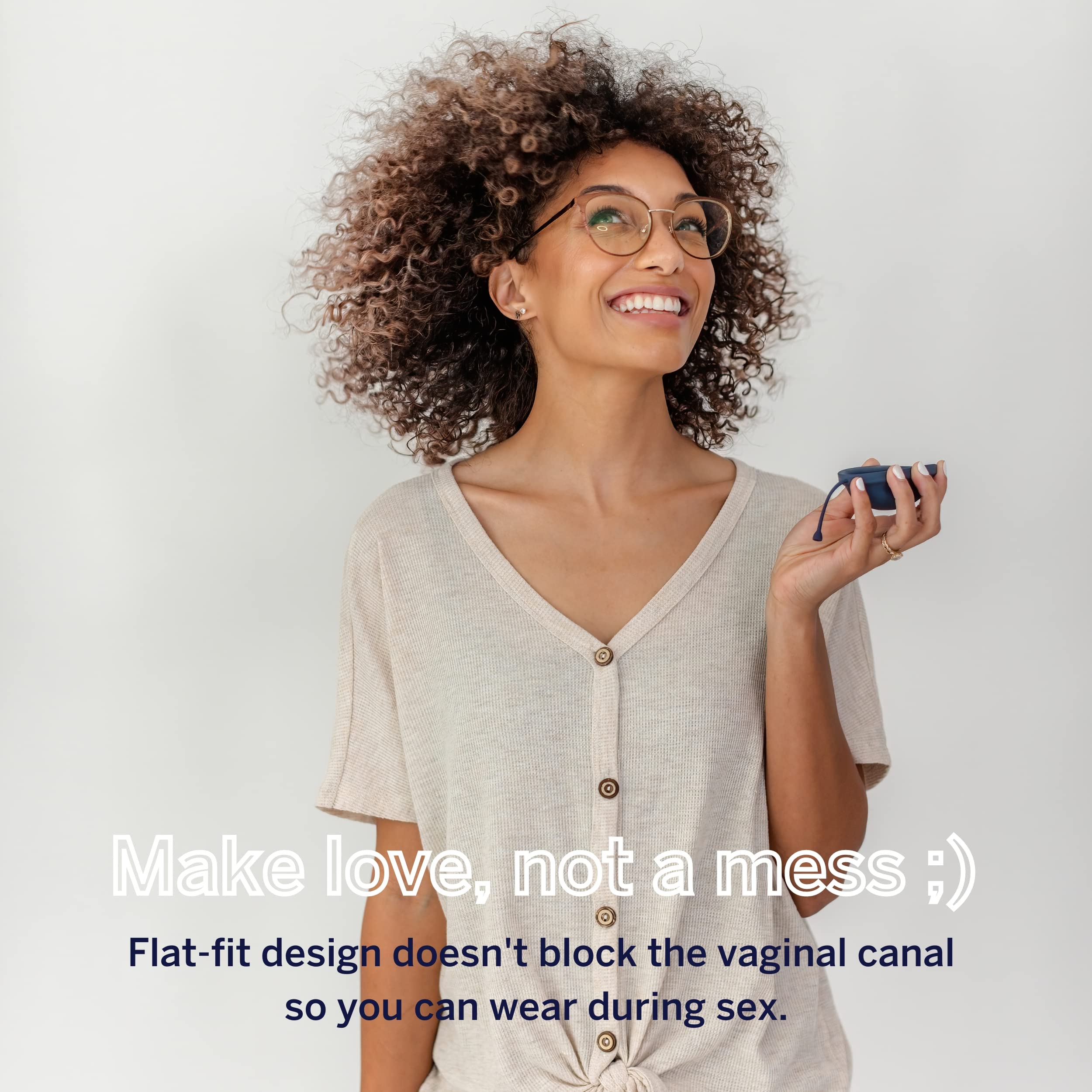 Pixie Soft Menstrual Disc - Ranked 1 for Most Soft Reusable Period Disc - Removable Stem