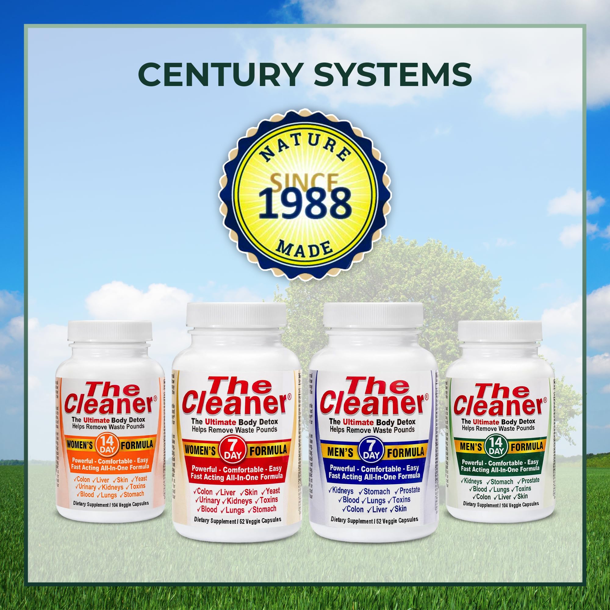 Century Systems The Cleaner Detox, Powerful 14-Day Complete Internal Cleansing