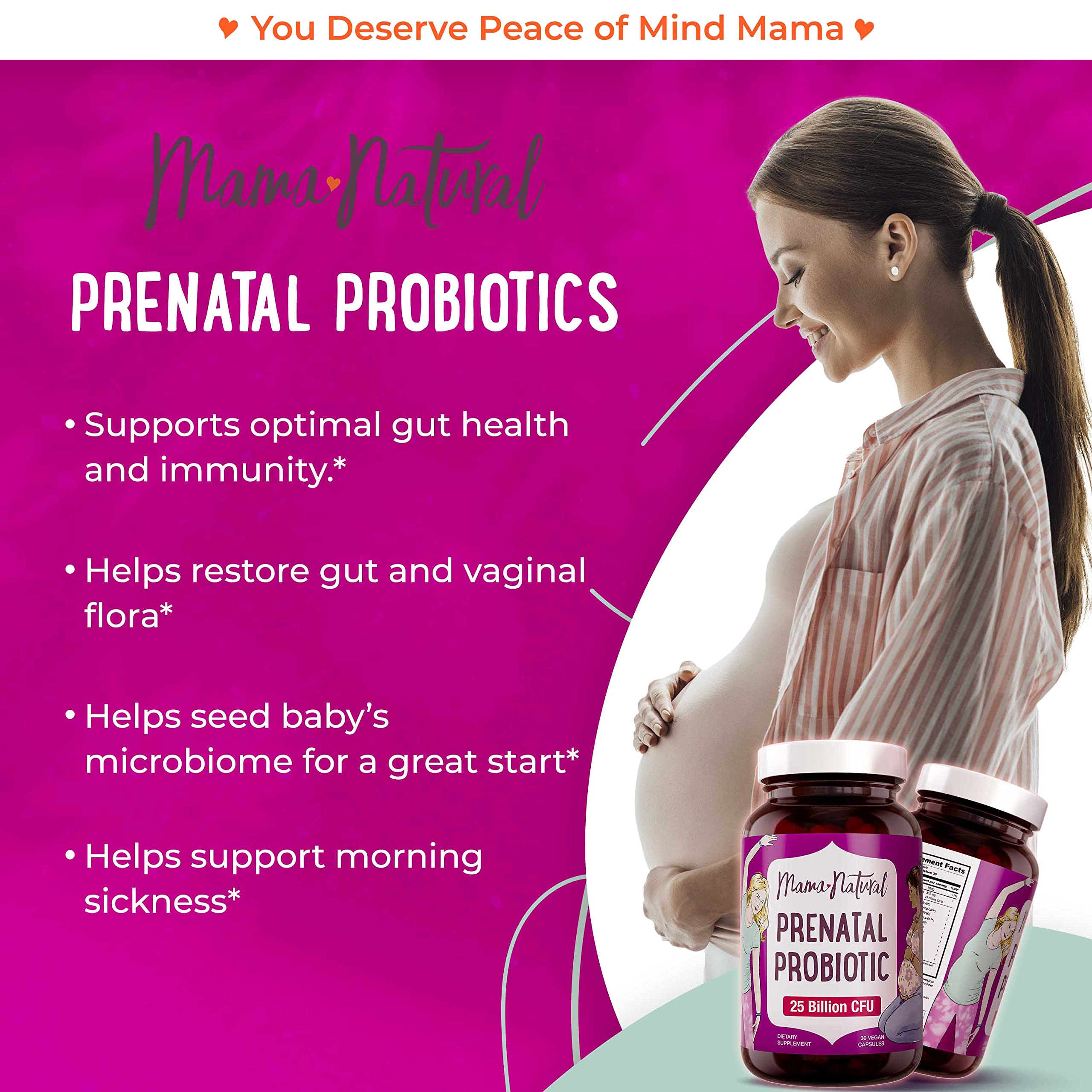 Premium Prenatal Bundle of 2 - Organic Prenatal Multi & Natural Probiotics - Essential Nutrition for Women