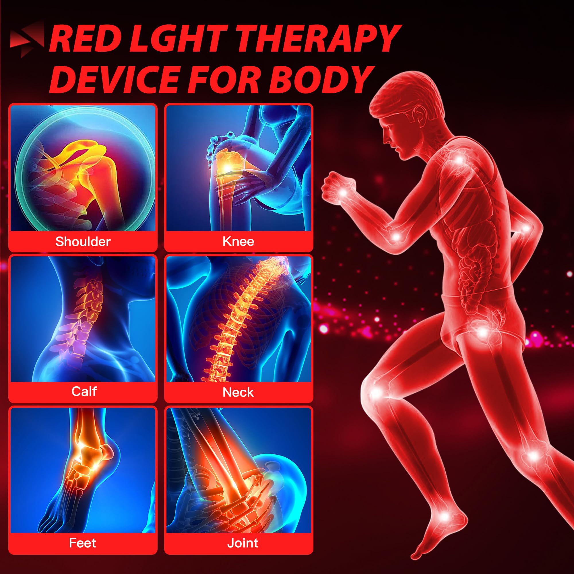 Dexnump Red Light Therapy for Face, 324 LEDs Red Light Therapy Lamp Height Free Adjustment Infrared