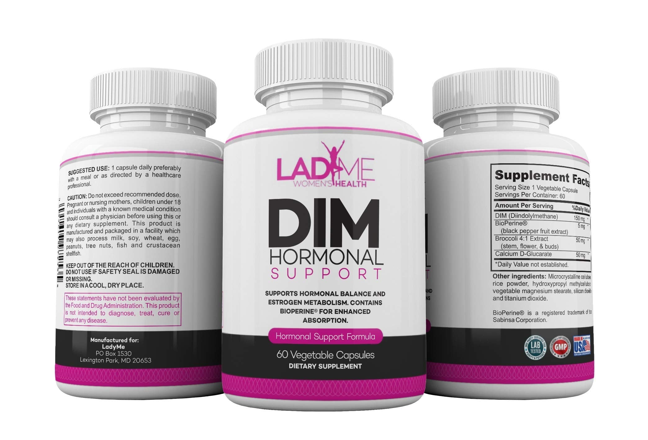 DIM Complex 150mg Hormonal Support Menopause Relief Supplement for Hot Flashes & Hormonal Acne