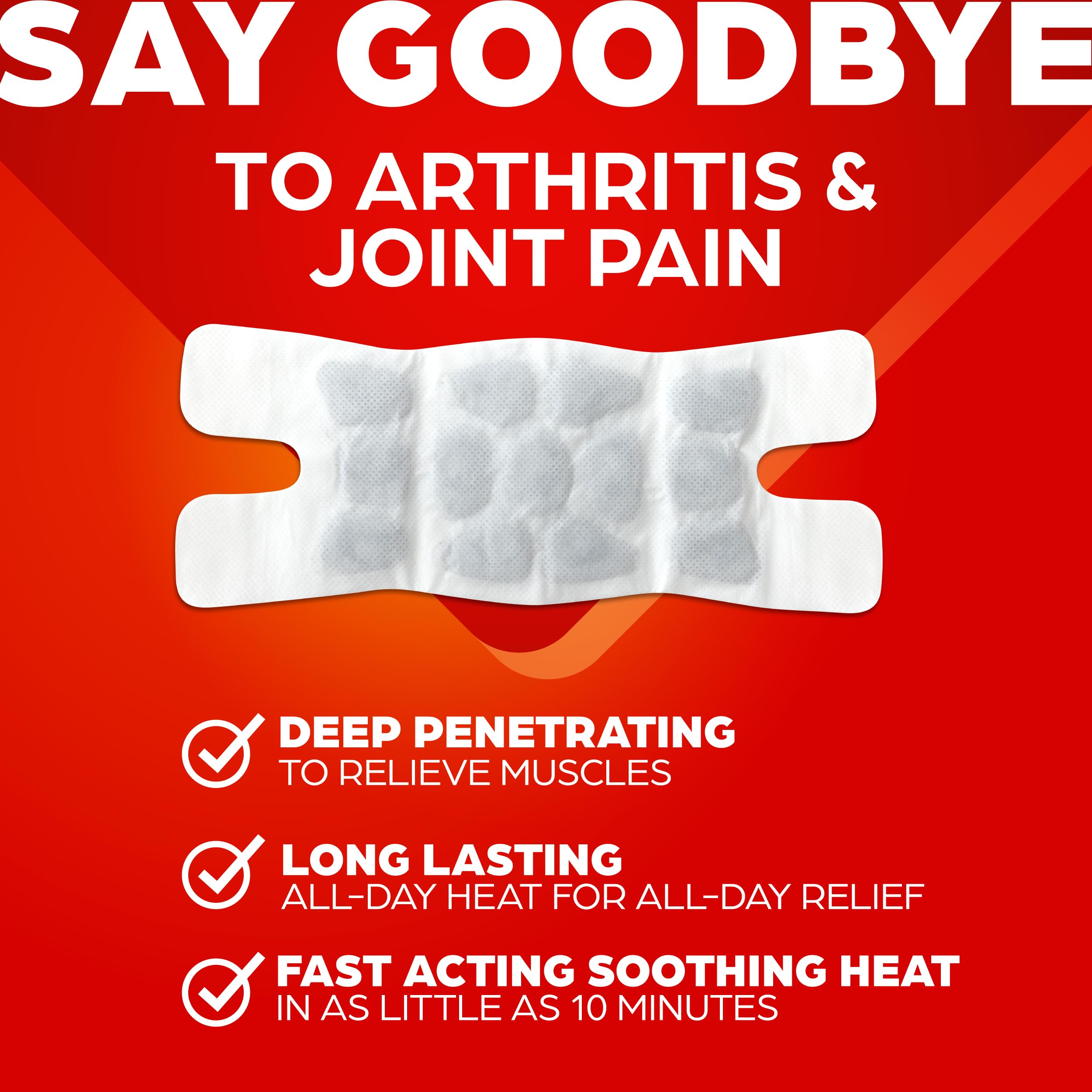 ThermaCare Arthritis Heat Wraps for Joint Pain Relief - Heating Pads for Hands, Wrists, & Knees - 8-Hour Heat Therapy - Flexible, Drug-Free Heat Wraps for Daily Joint Comfort & Support - 6 Count