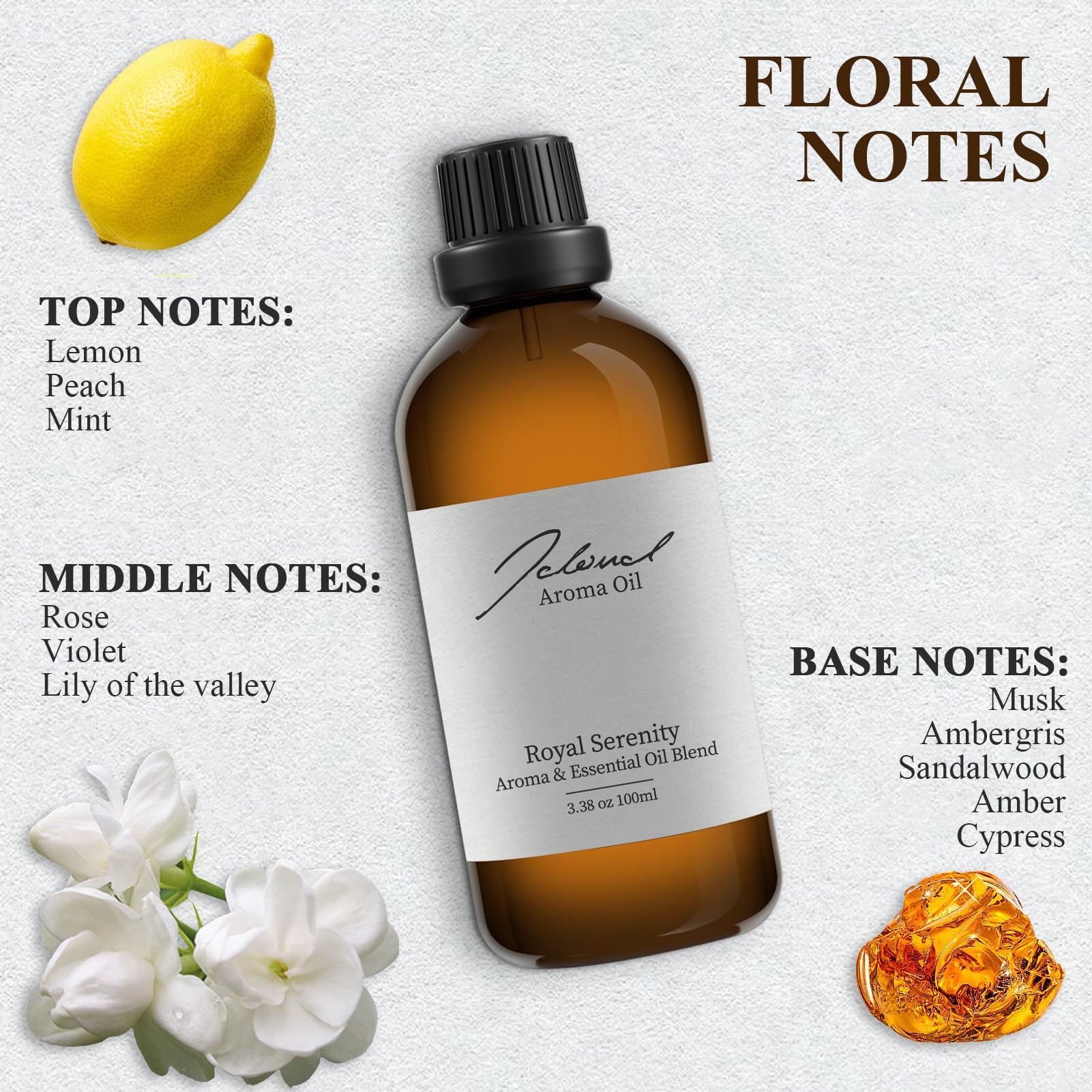 JCLOUD Royal Serenity Essential Oil Inspired by Ritz-Carlton Hotel | Hotel Collection - Pure Aromatherapy