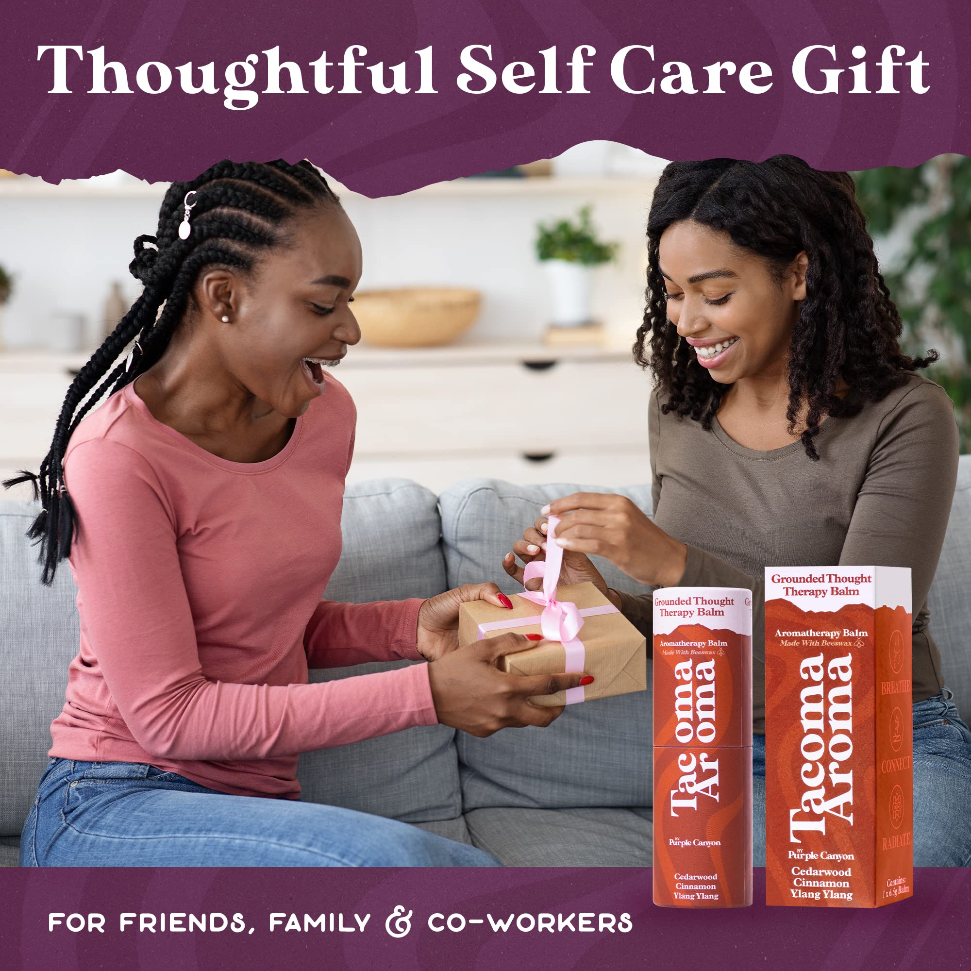 Essential Oils Balm Stick | Grounded Thought Aromatherapy Balm | All Natural Body Balm