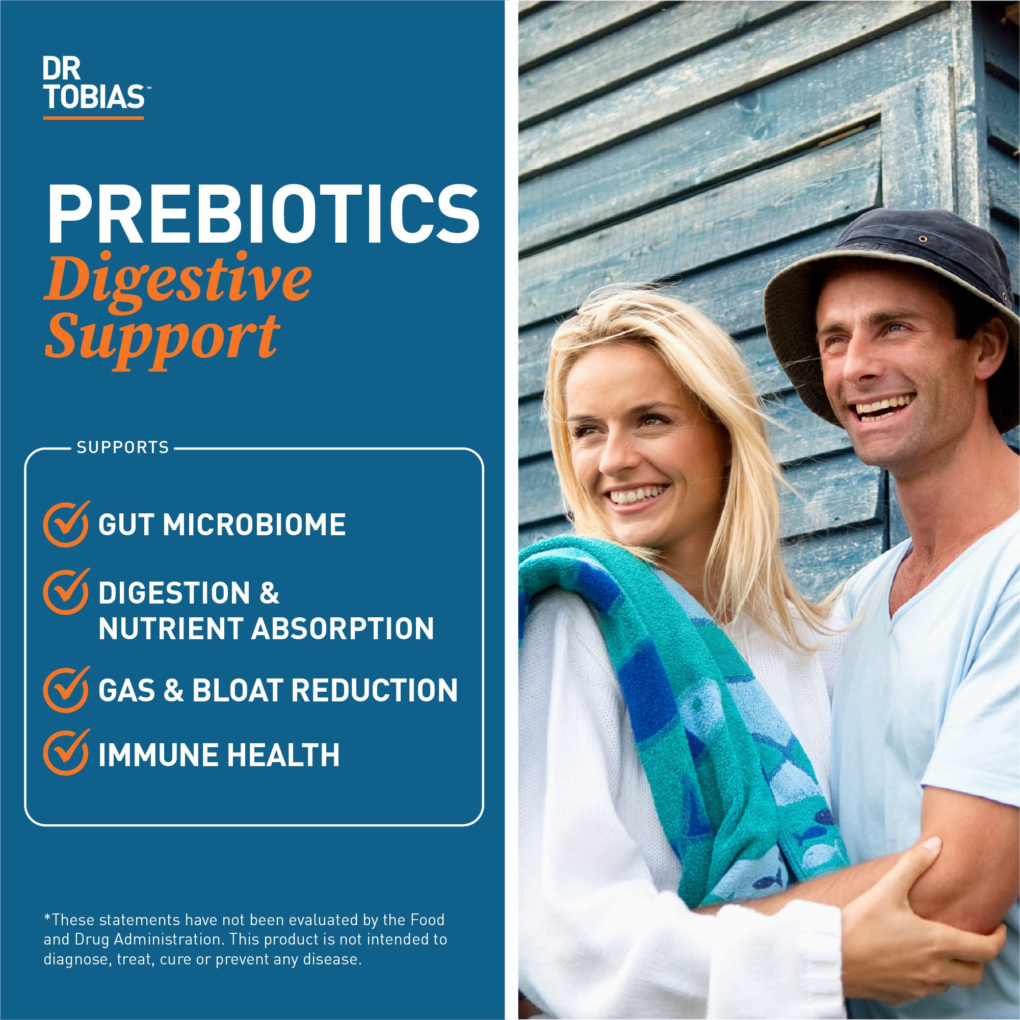 Dr. Tobias Prebiotics, Supports Digestion & Gut Health, Feed Good Probiotic Bacteria