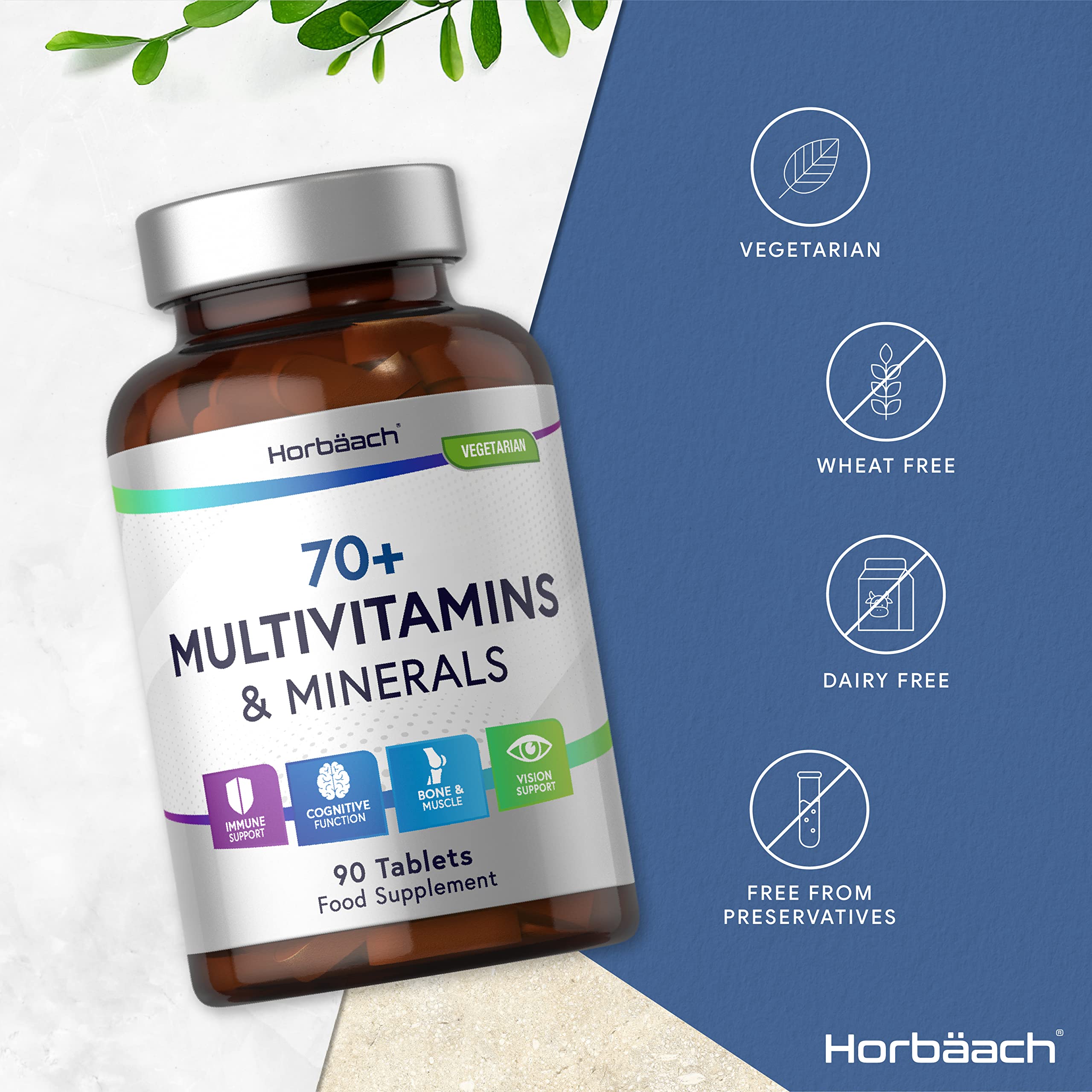 Multivitamin 70 Plus Tablets | 90 Count | with Essential Vitamins and Minerals | for Men and