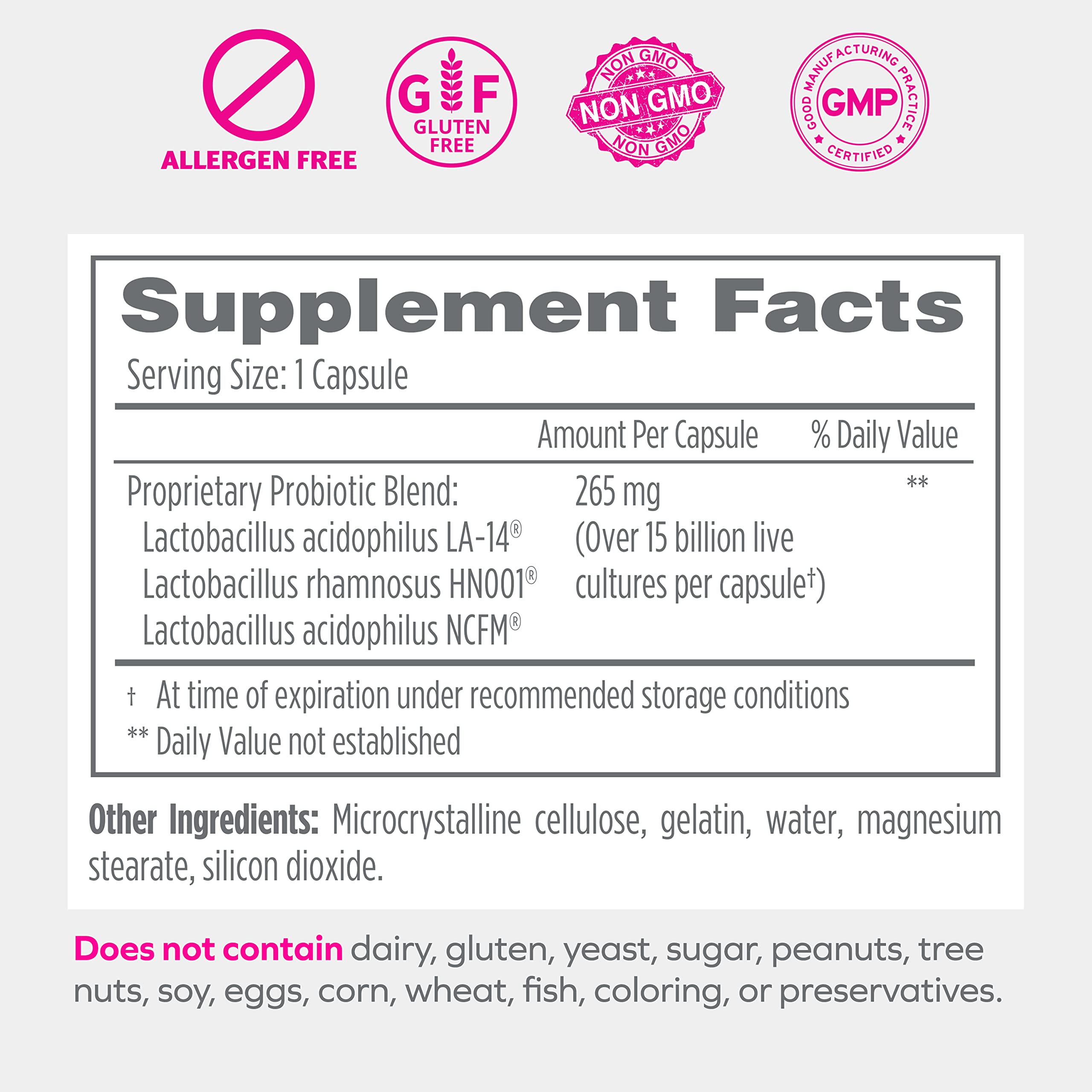 Florajen Women's Vaginal Probiotics, Provides Gut Health & Constipation Relief For Adults And Bloating Relief