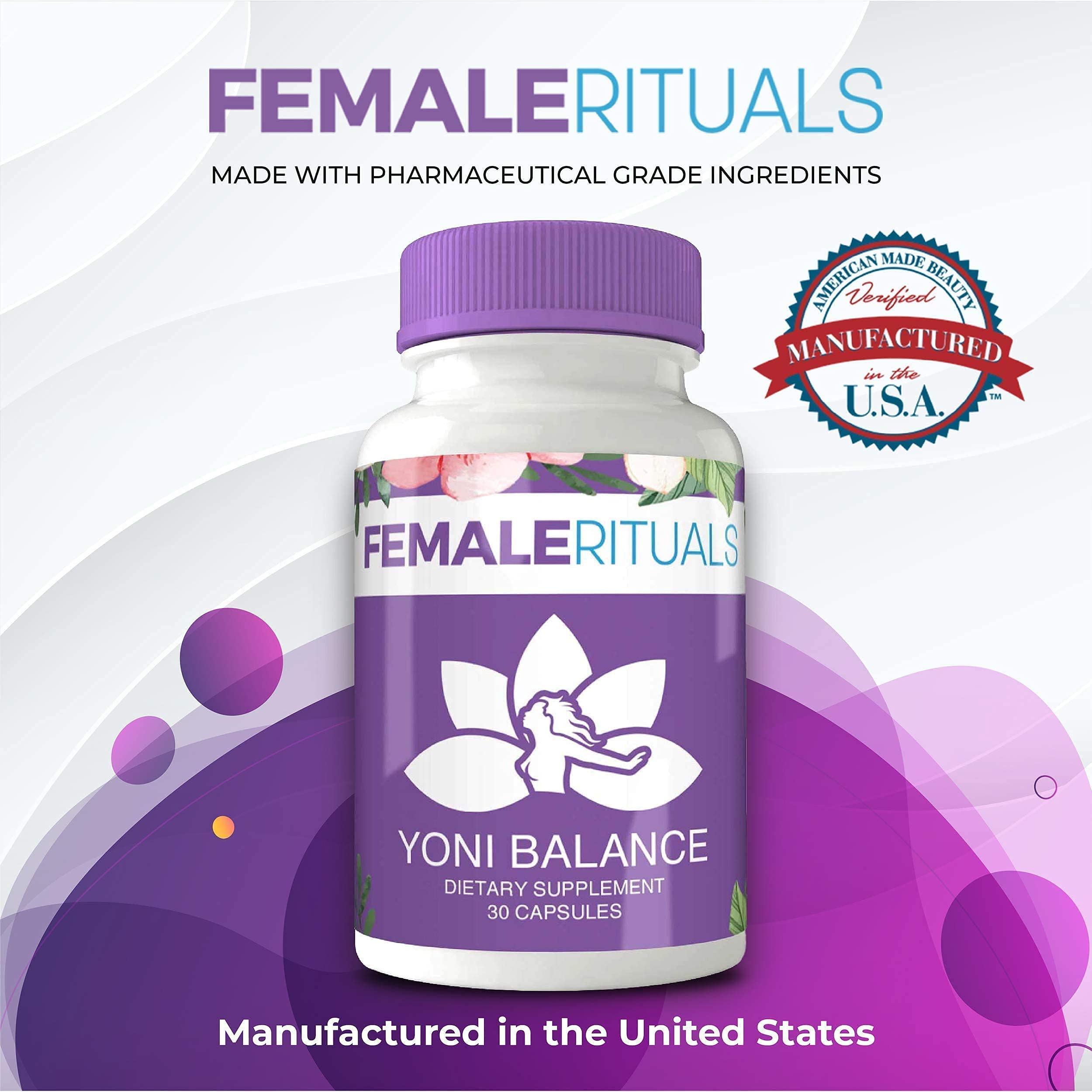 FEMALE RITUALS - Vaginal Moisturizer Boric Acid Suppositories for PH Balance - Bad Odors