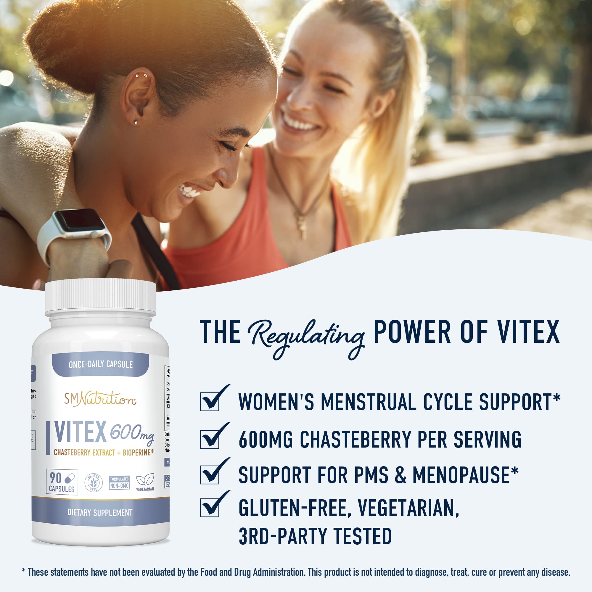 Vitex Chasteberry Supplement 600mg | Agnus Castus for Women's Hormone Balance, Menopause