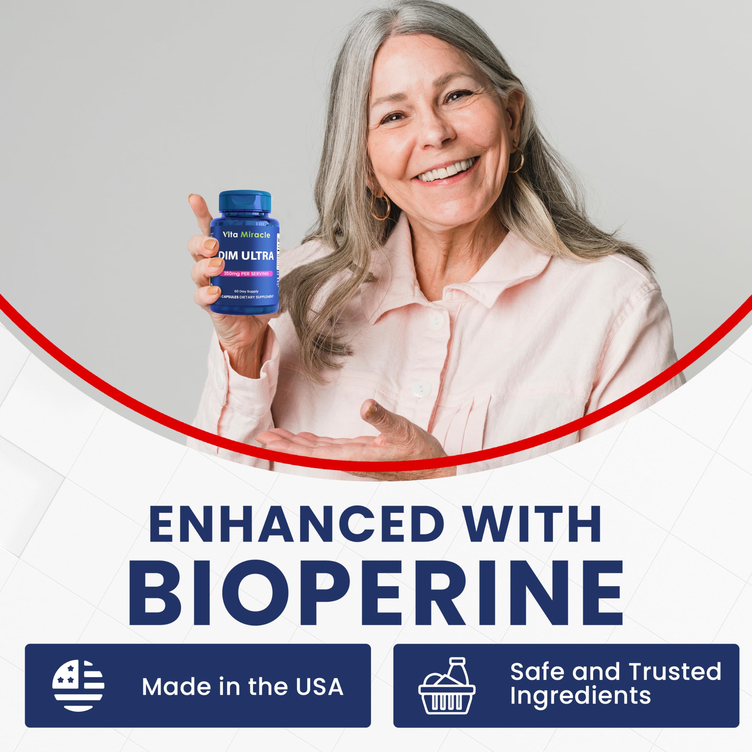 DIM Supplement for Women and Men - 350mg Estrogen Metabolism Complex