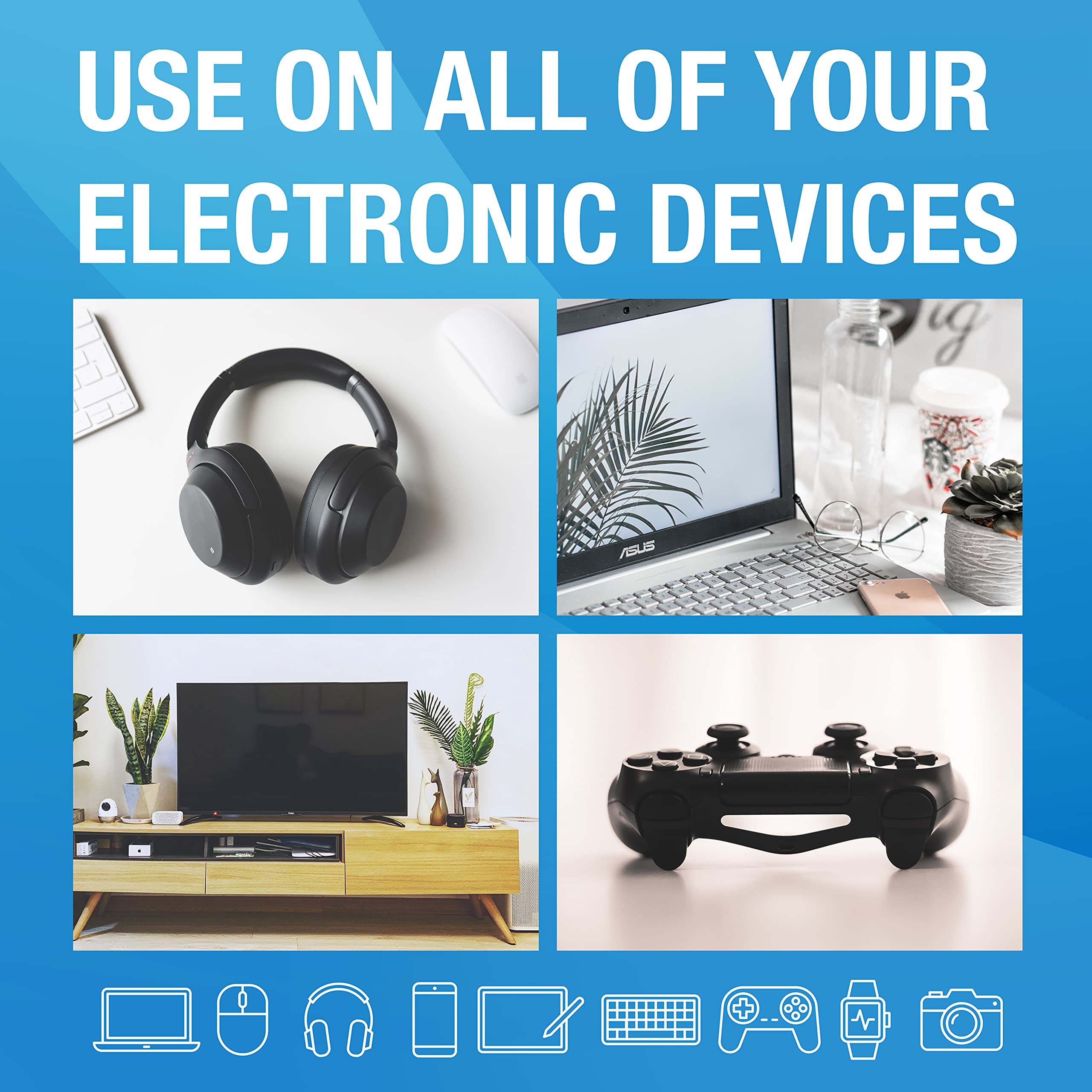 MiracleWipes for Electronics Cleaning - Screen Wipes Designed for TV, Phones, Monitors