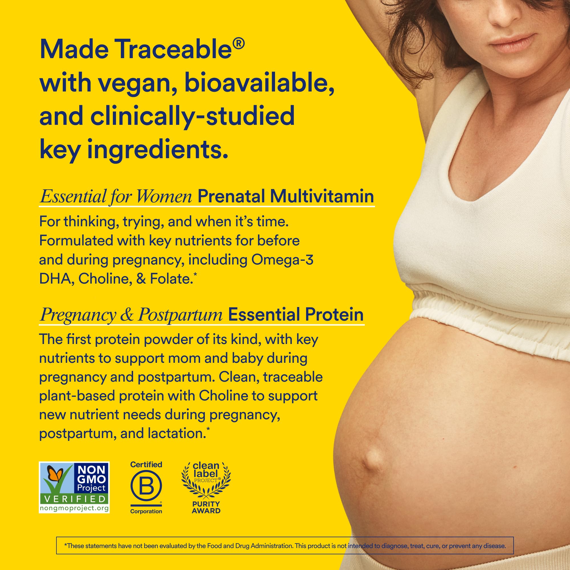 Ritual Prenatal Multivitamin and Protein Duo with Prenatal Vitamins and Organic Vanilla Protein