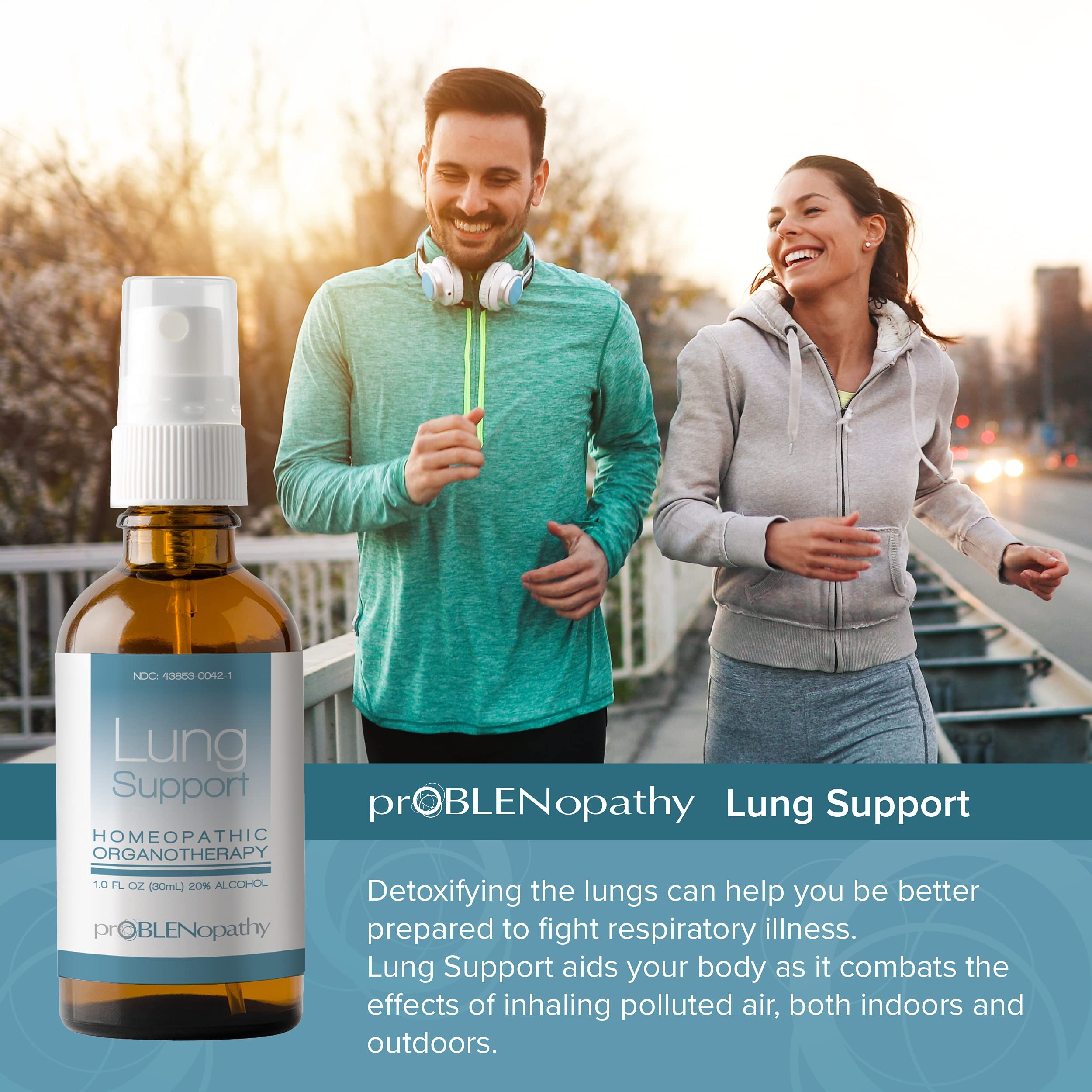 proBLENopathy Lung Support Oral Spray 30-Day Supply - Respiratory Protection & Toxin Removal