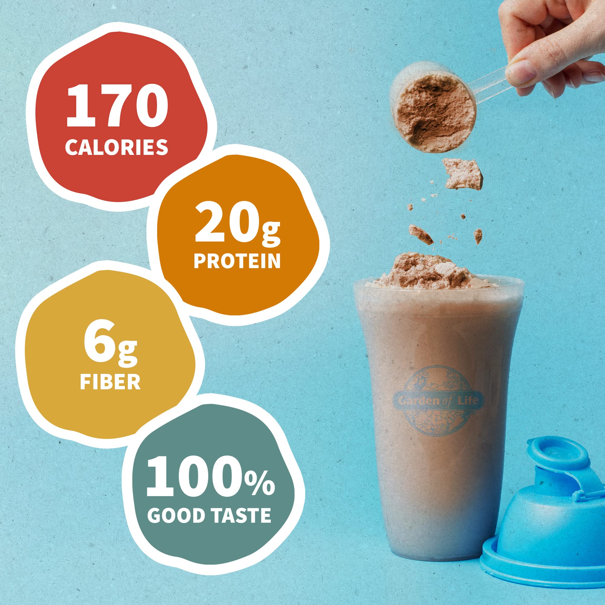 Garden of Life Creamy Organic Vegan Protein Powder + OatMilk, 20g Complete Plant