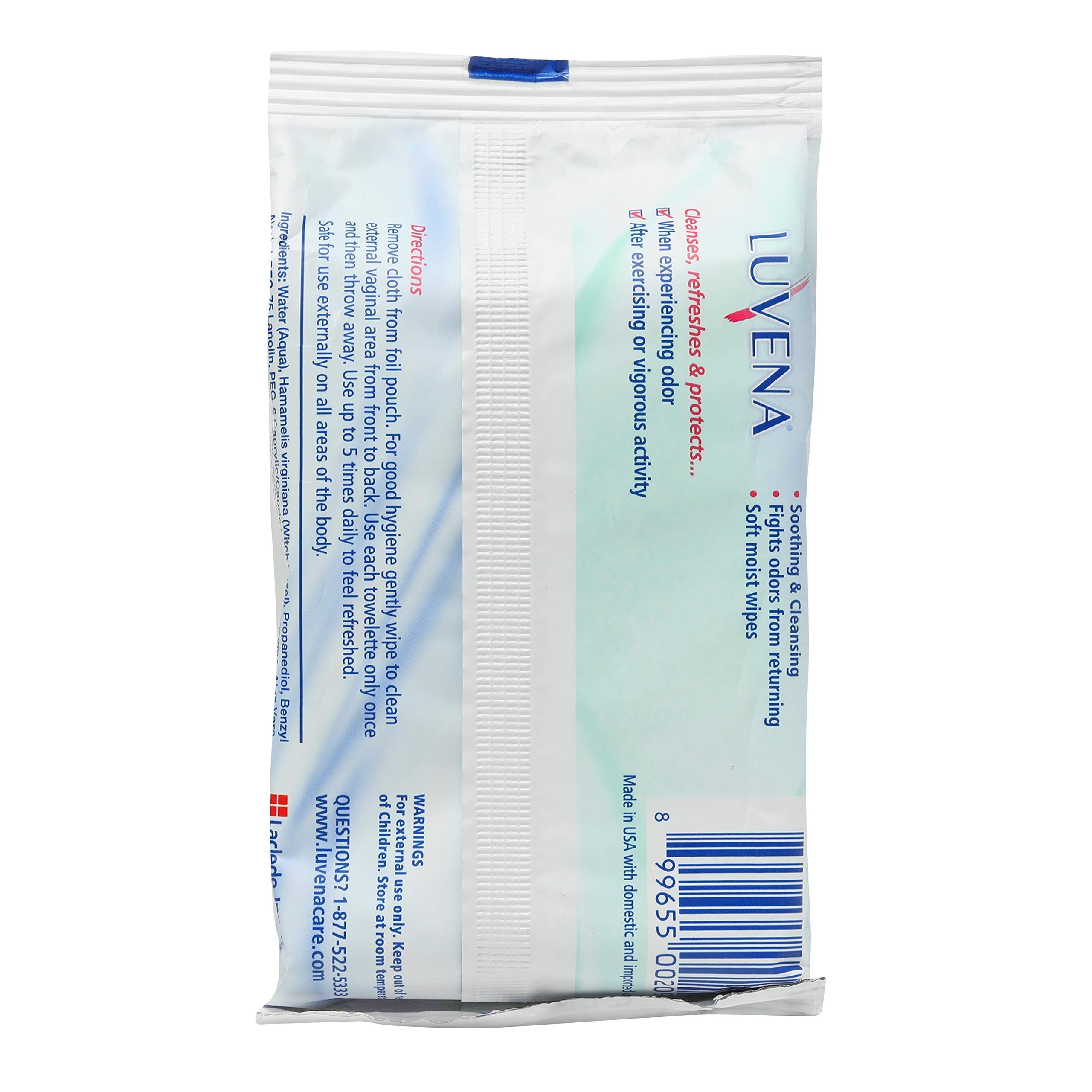 Luvena Feminine Wipes - Soft Wet Wipes for Women - Refresh & Resist Odor - Gynecologist Tested