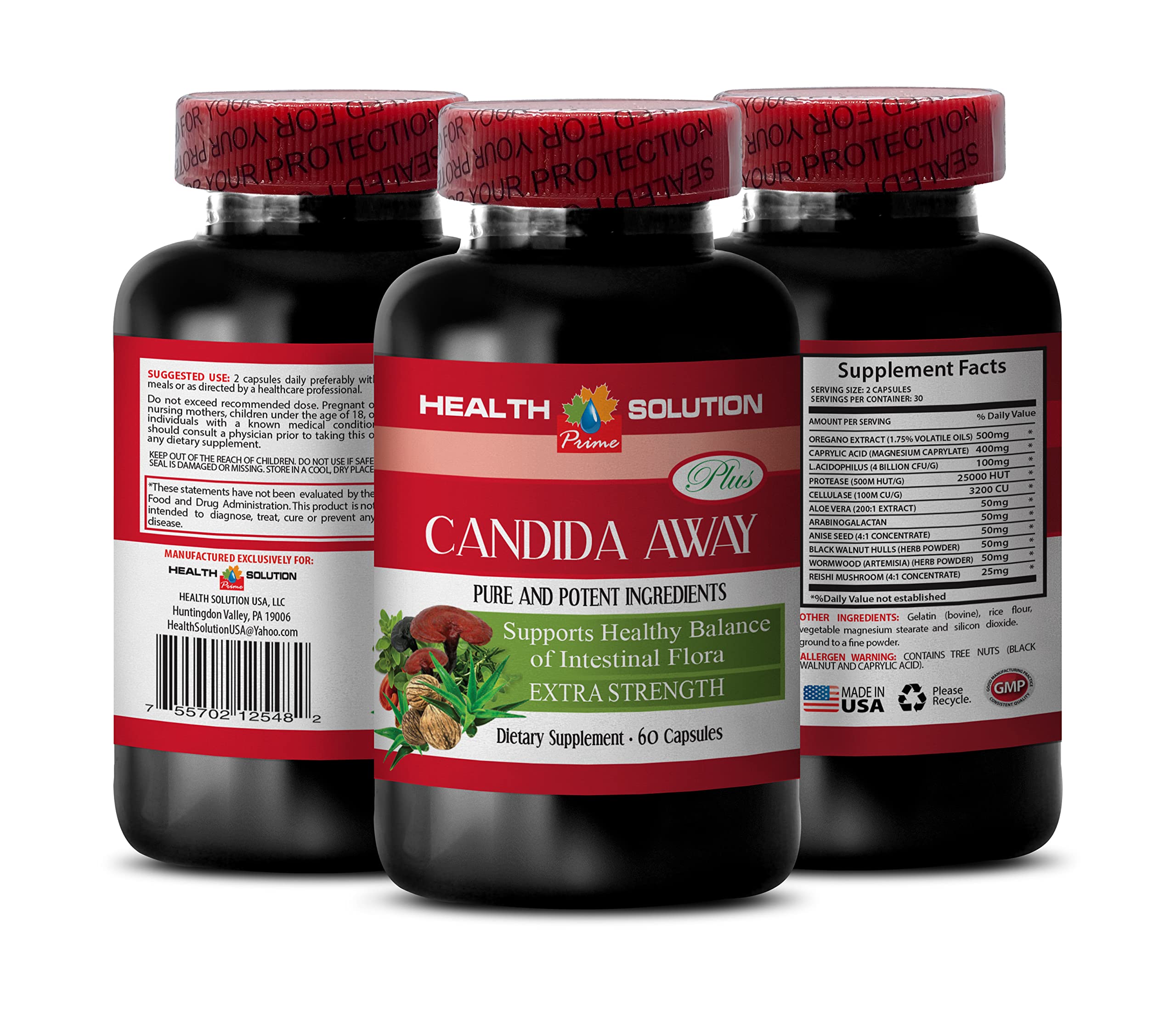 Immunity Support Supplement - Candida Away Plus - Candida Digestive - Candida Cleanse Extra Strength