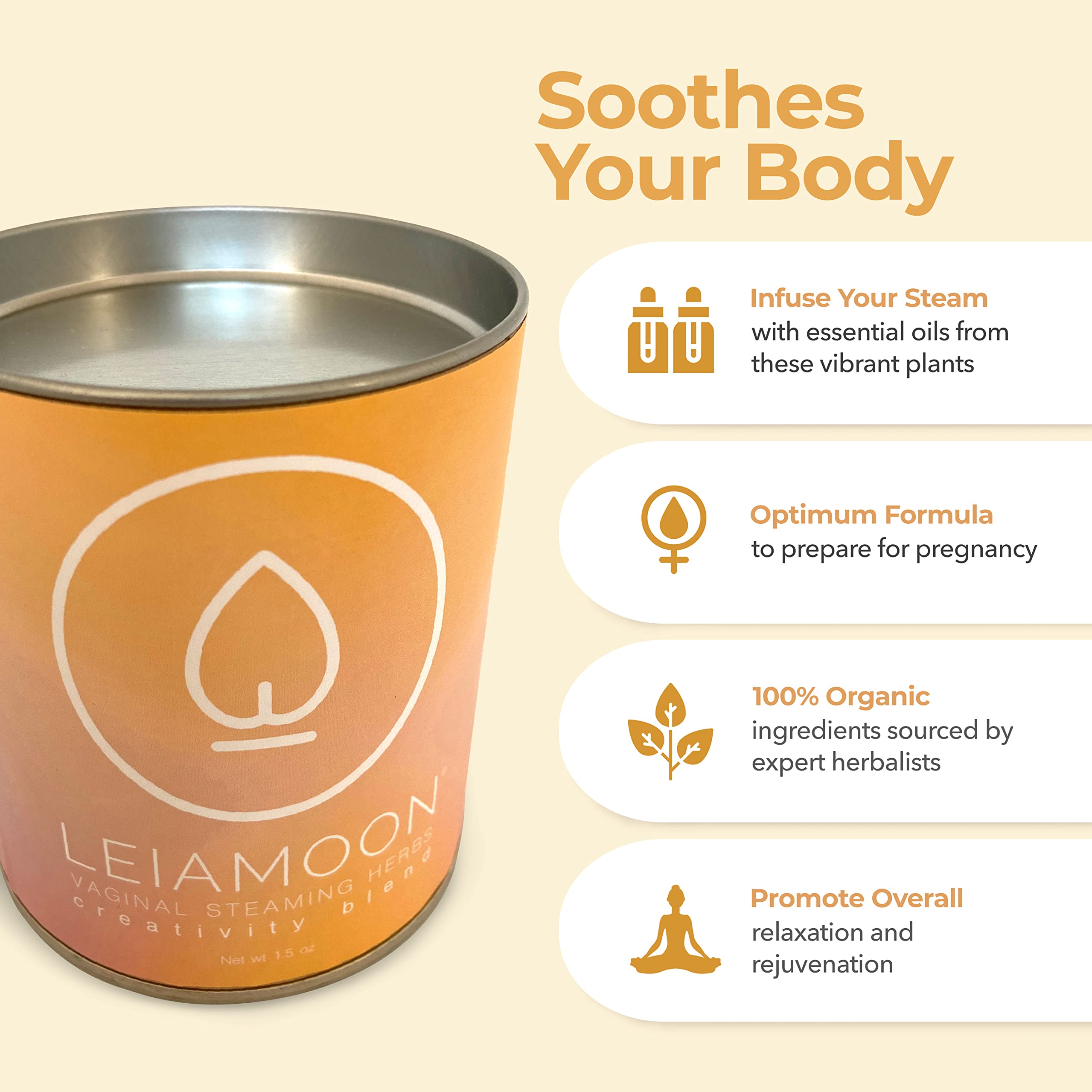 Yoni Steam Herbs Creativity Blend, Receptivity & Fertility Yoni Herbs for Cleansing and Toning