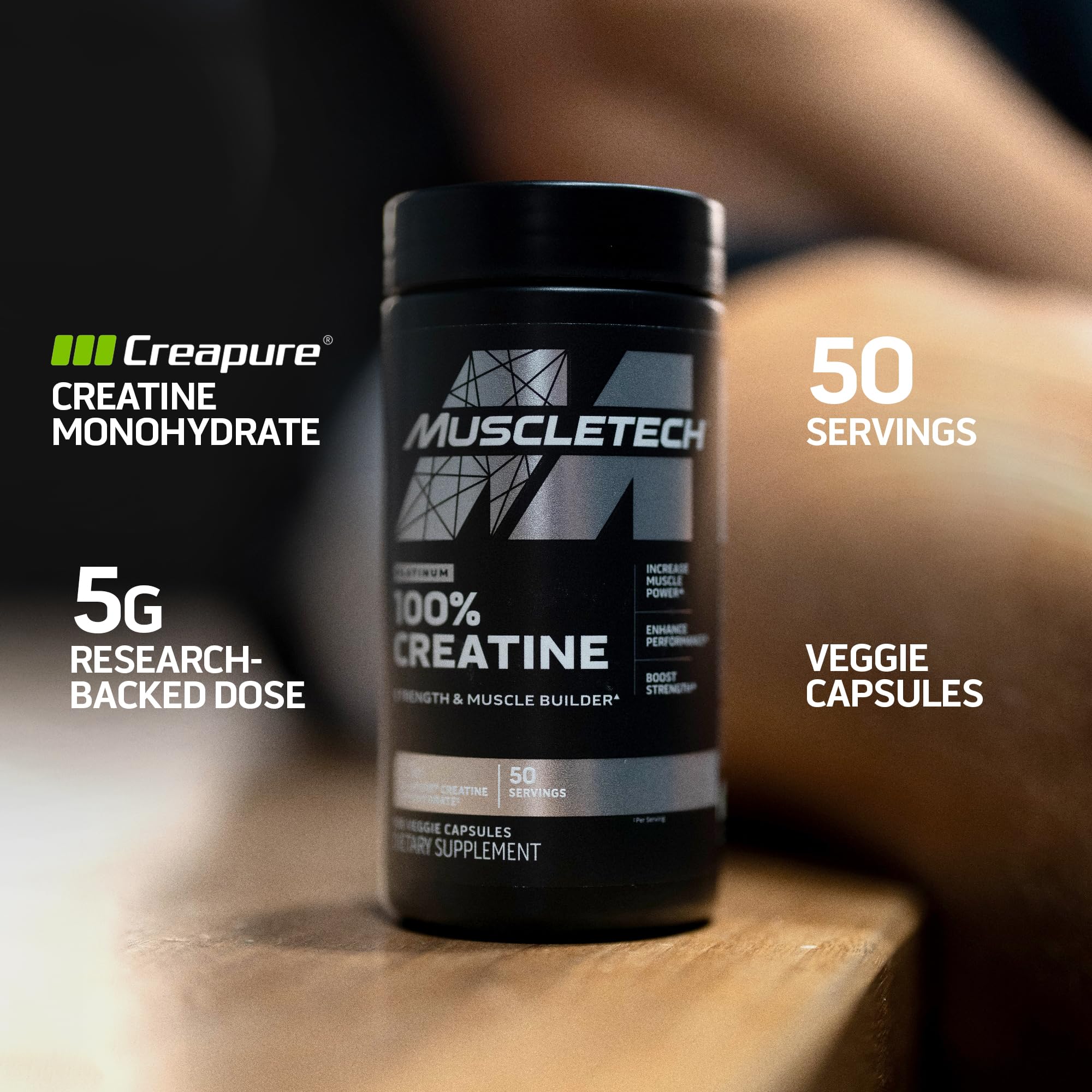 MuscleTech Platinum 100% Creatine Pills | Creatine Monohydrate Pill| | Muscle Recovery