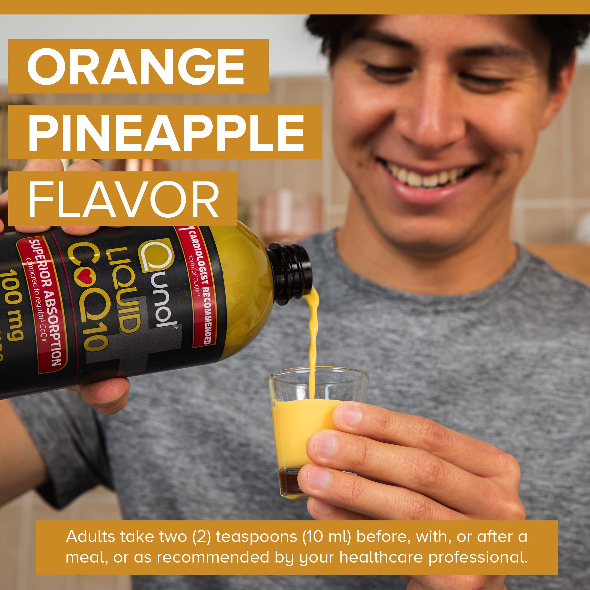 Qunol Liquid CoQ10 100mg, Superior Absorption Natural Supplement Form of Coenzyme