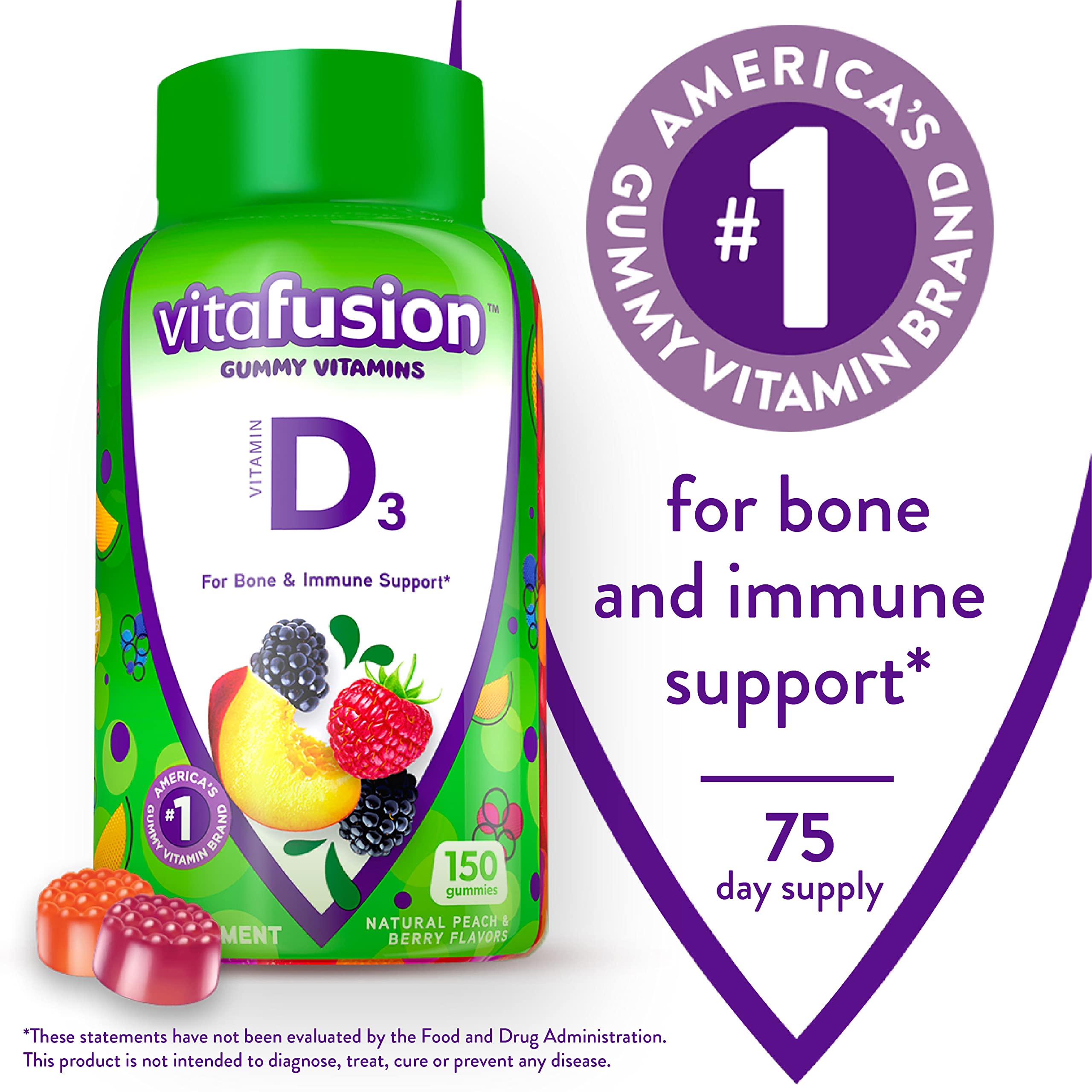 Vitafusion PreNatal Gummy Vitamins & Vitamin D3 Gummy Vitamins for Bone and Immune