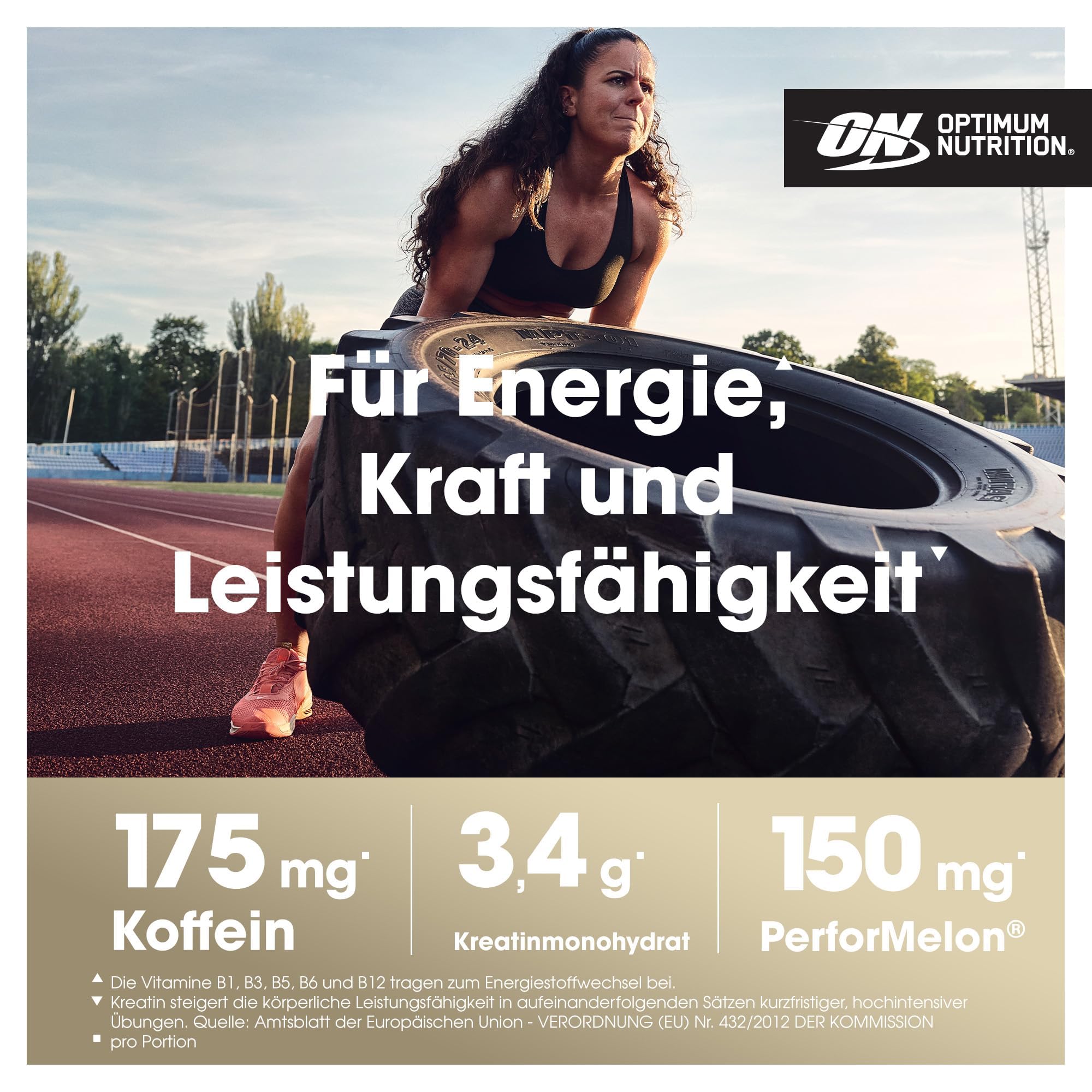 Optimum Nutrition Gold Standard Pre Workout Powder, Energy Drink with Creatine Monohy