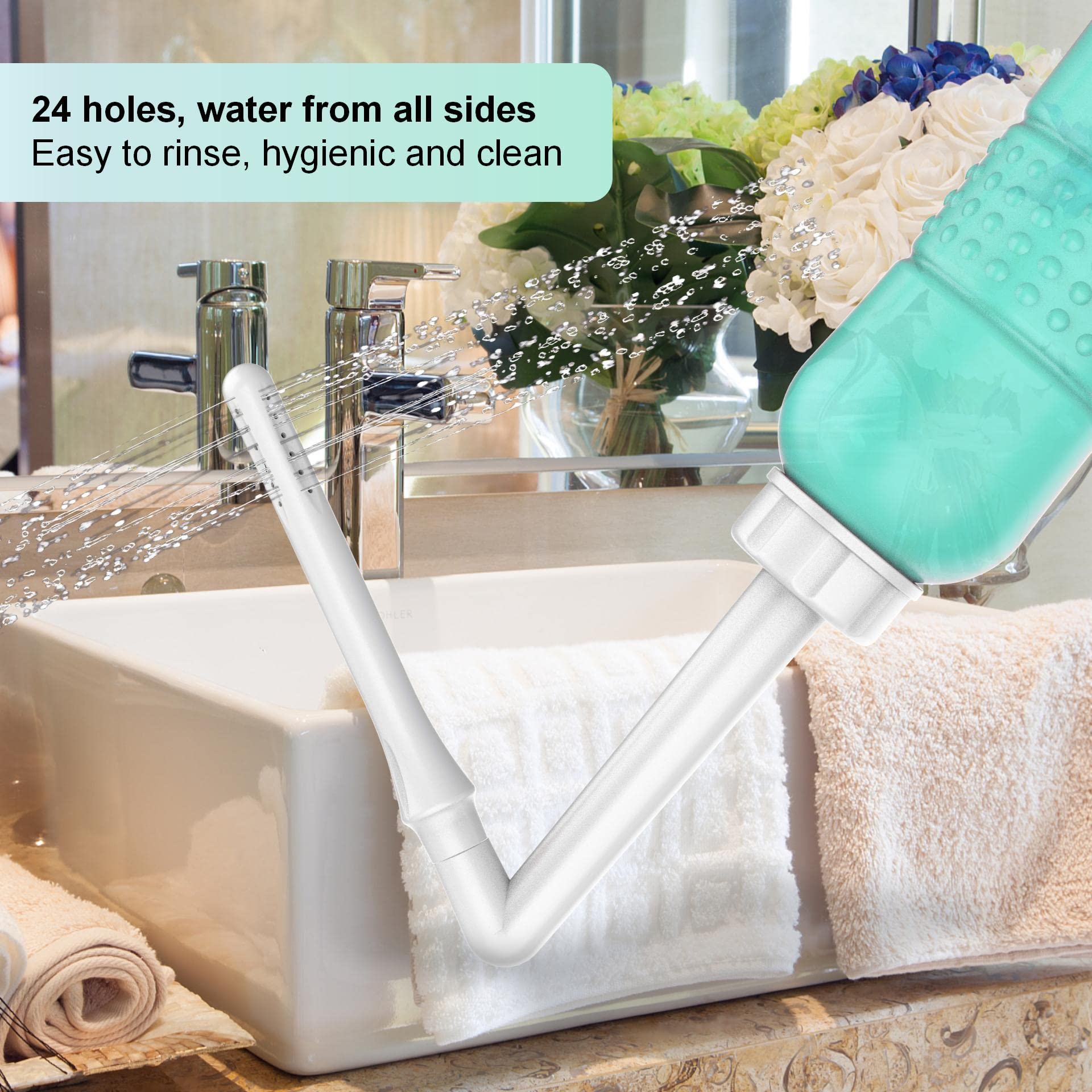 2PCS Vaginal irrigation Intimate Wash for Women,Portable Bidet Travel Bidets,Peri Bottle