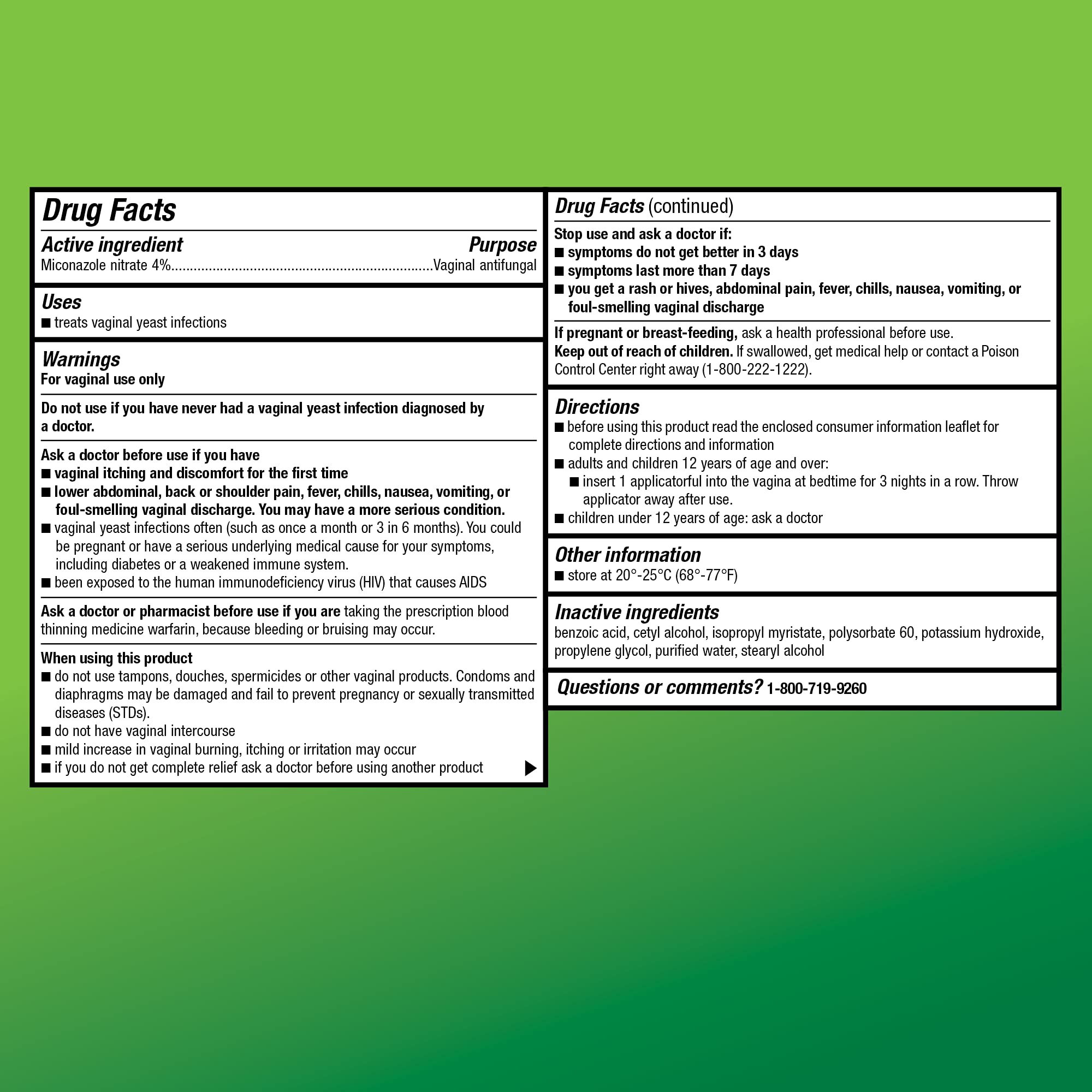 Amazon Basic Care Miconazole 3, Miconazole Nitrate Vaginal Cream (4 Percent), 3-Day Treatment