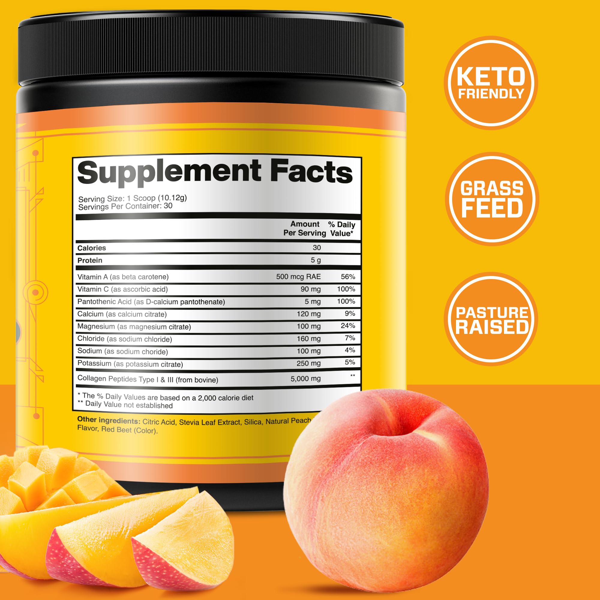 Collagen Peptides with Electrolytes Powder, Collagen Powder, Collagen Peptides Powder