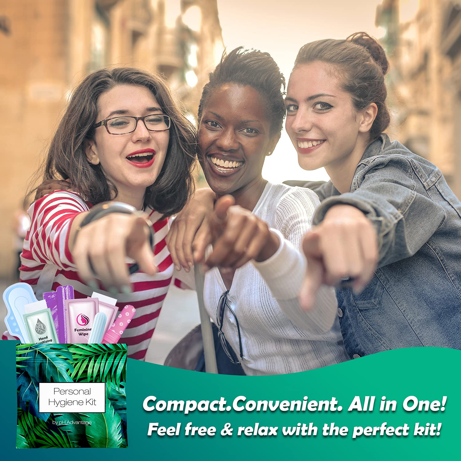 Menstrual Kit All-in-One | Convenience on The Go | Single Period Kit Pack for Travelling, Tweens