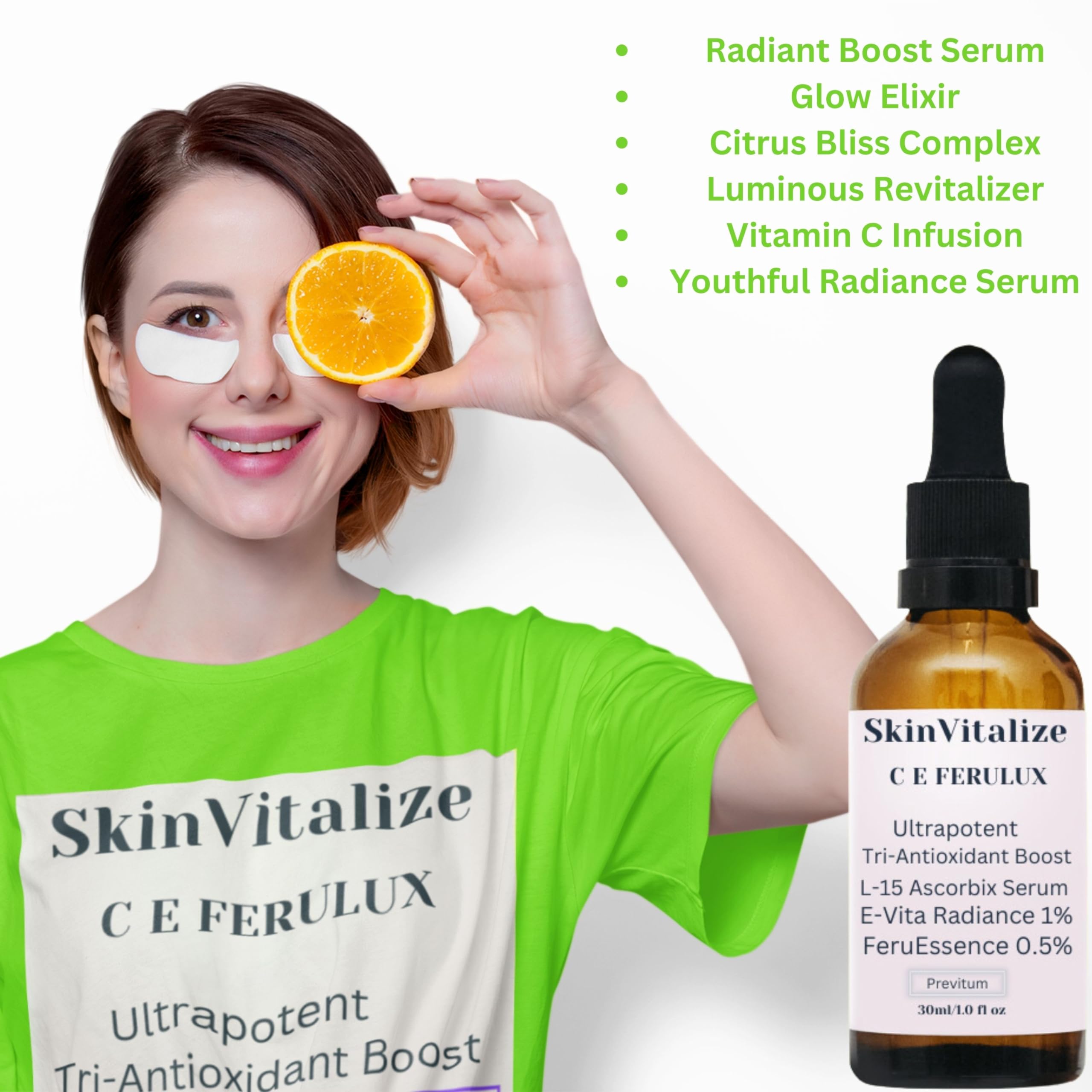 SkinVitalize C E ferulux Vitamin C Serum - 30ml: Advanced Formula for Fighting with Wrinkles