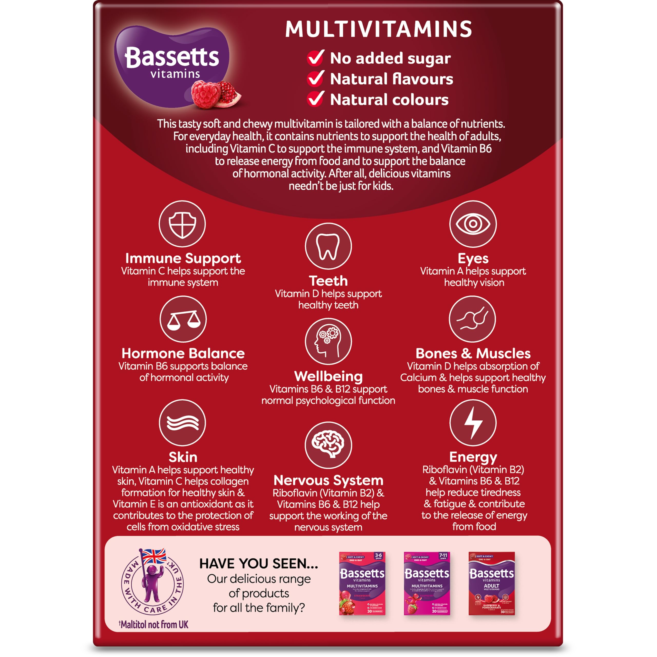 Bassetts Vitamins Adults Multivitamins, 60 Pastilles